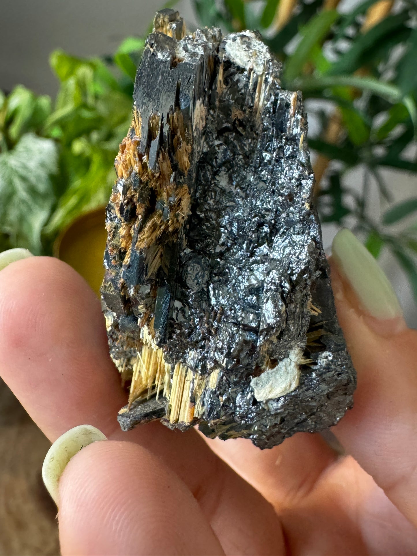 Unique Hematite  with Rutile & Albite