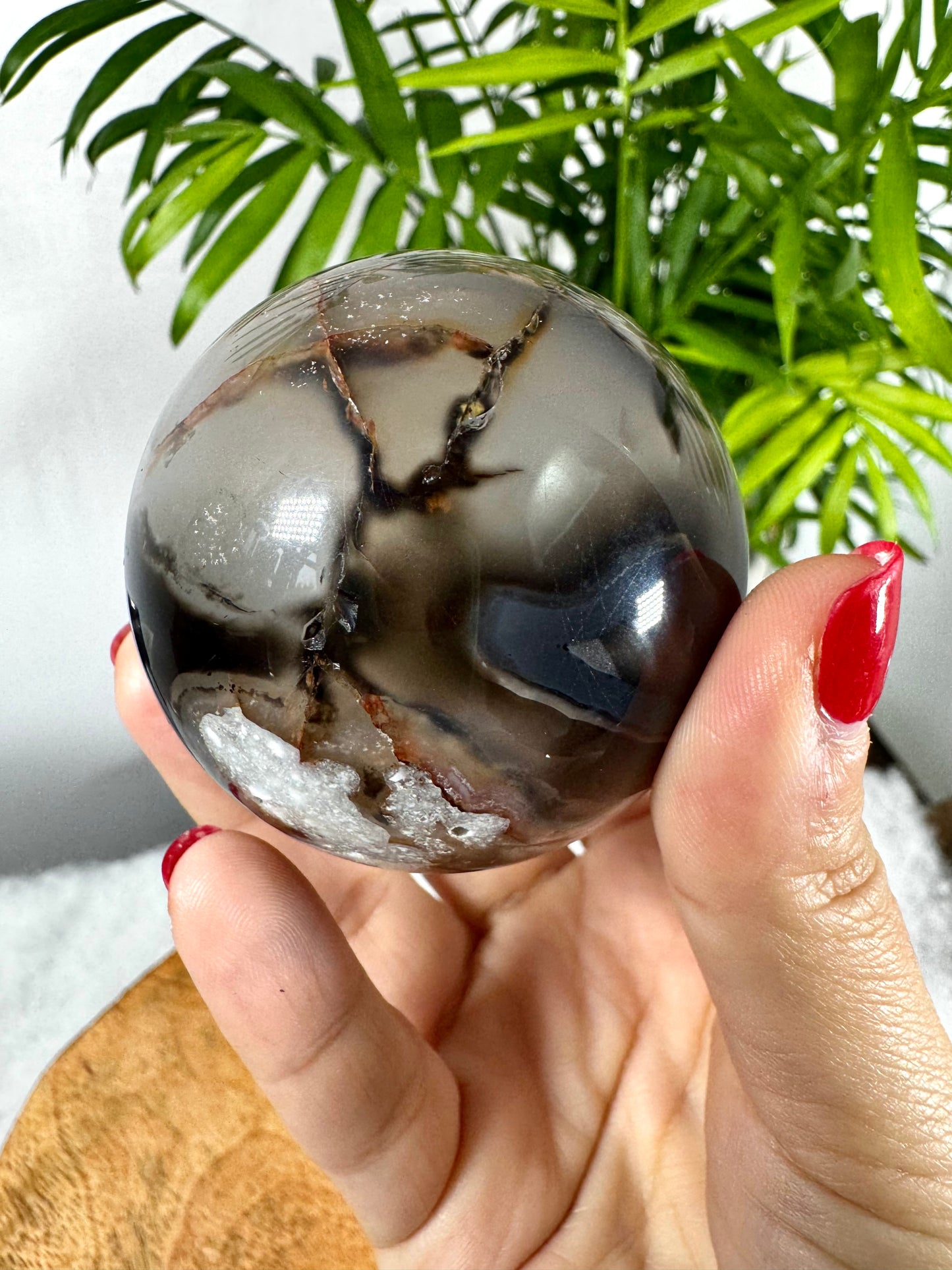 Black Agate Sphere | 230g