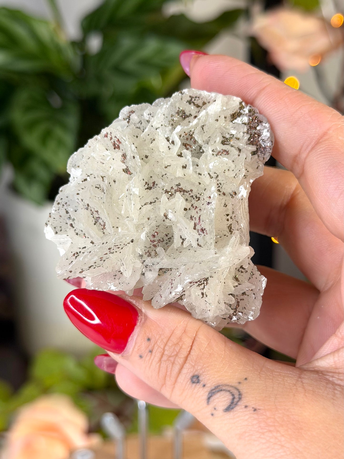 Calcite with Chalcopyrite with Stand 2 | 83g