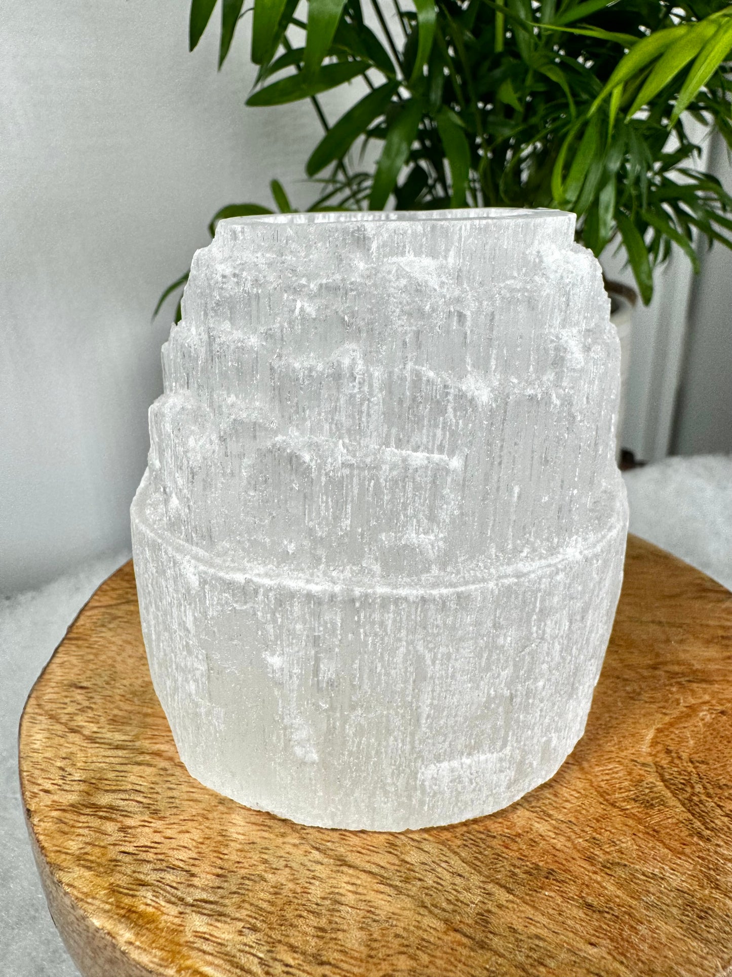 Selenite Candle Holder | 686g