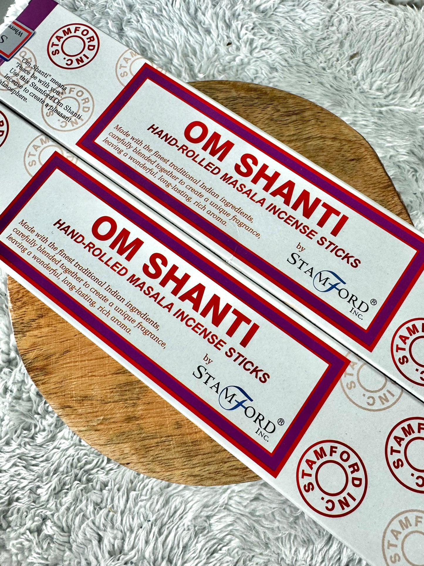 Stamford OM Shanti Incense | 15g (one box with 15 sticks)