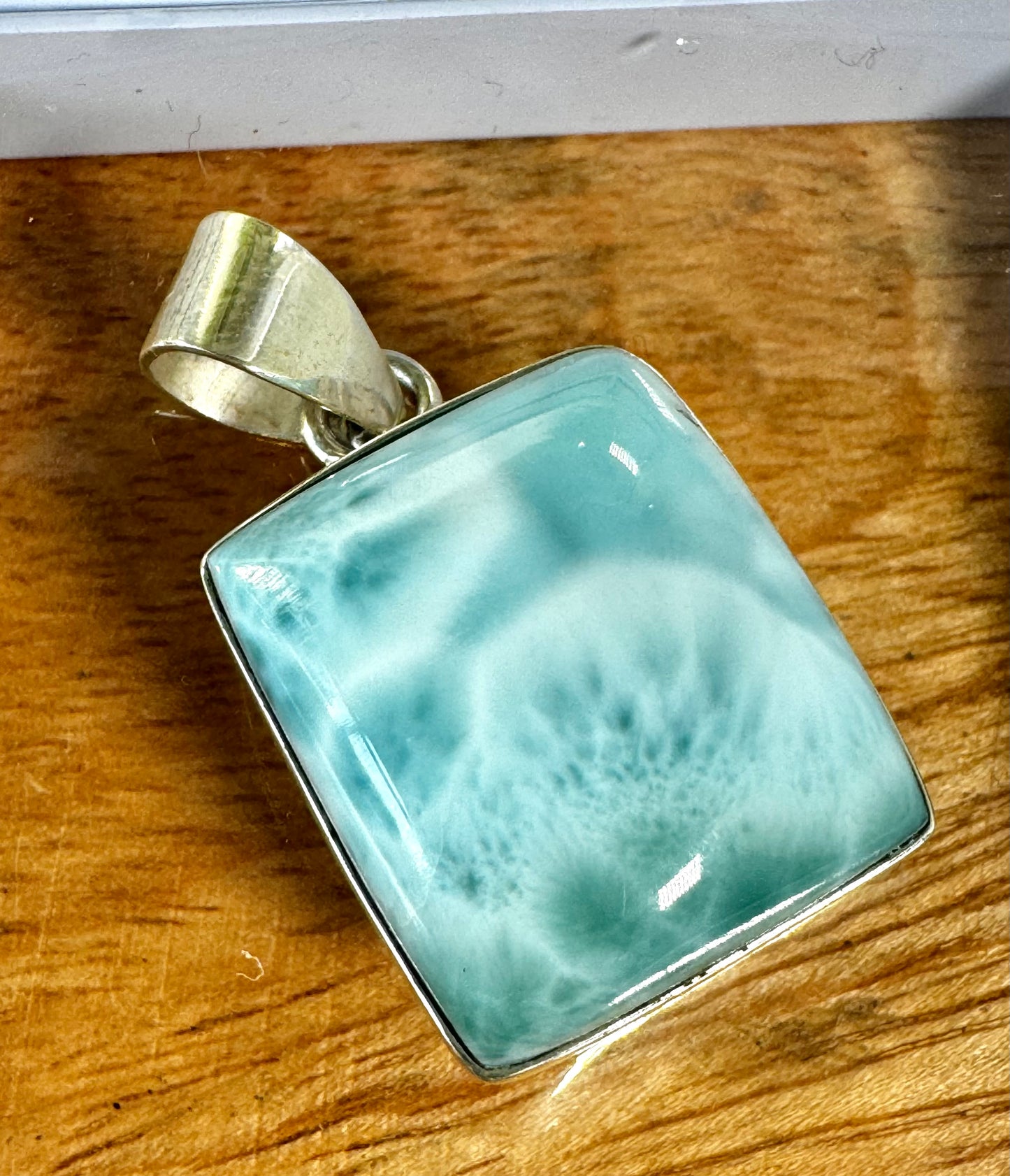 925 Silver Larimar Pendant | 11g