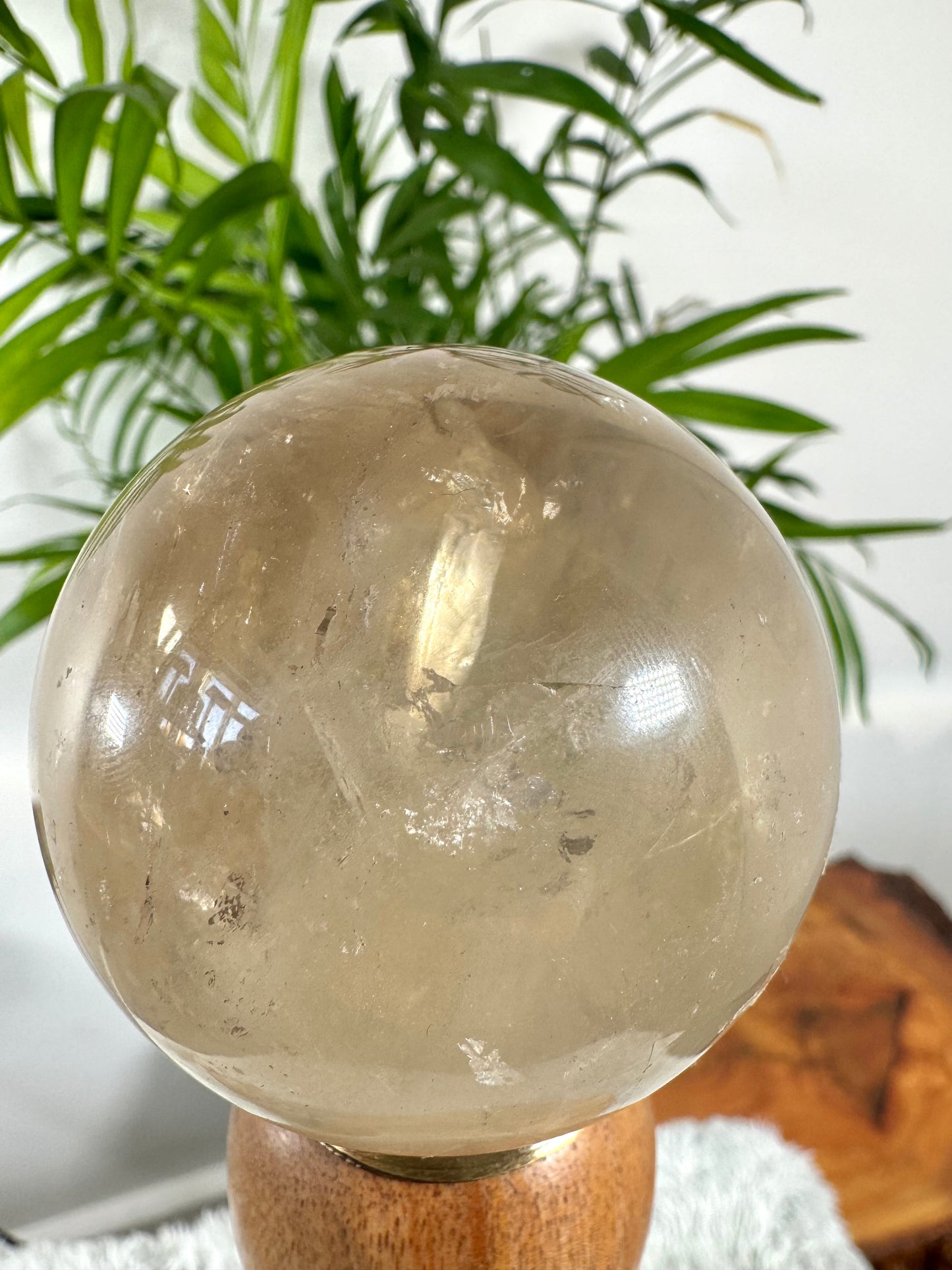 100% Natural Brazilian Champagne Citrine Sphere | 297g