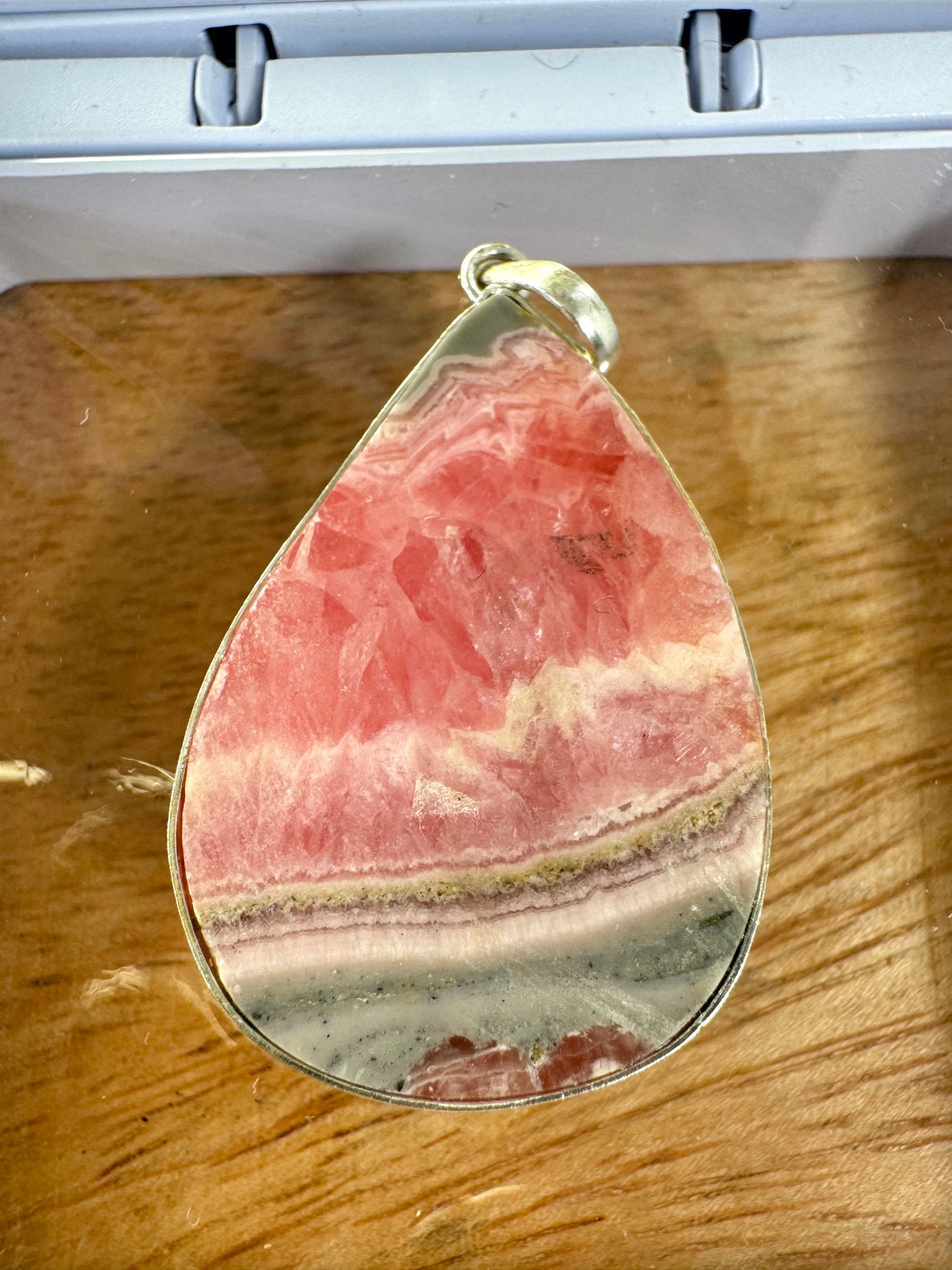 925 Silver Rhodochrosite Pendant | 10g