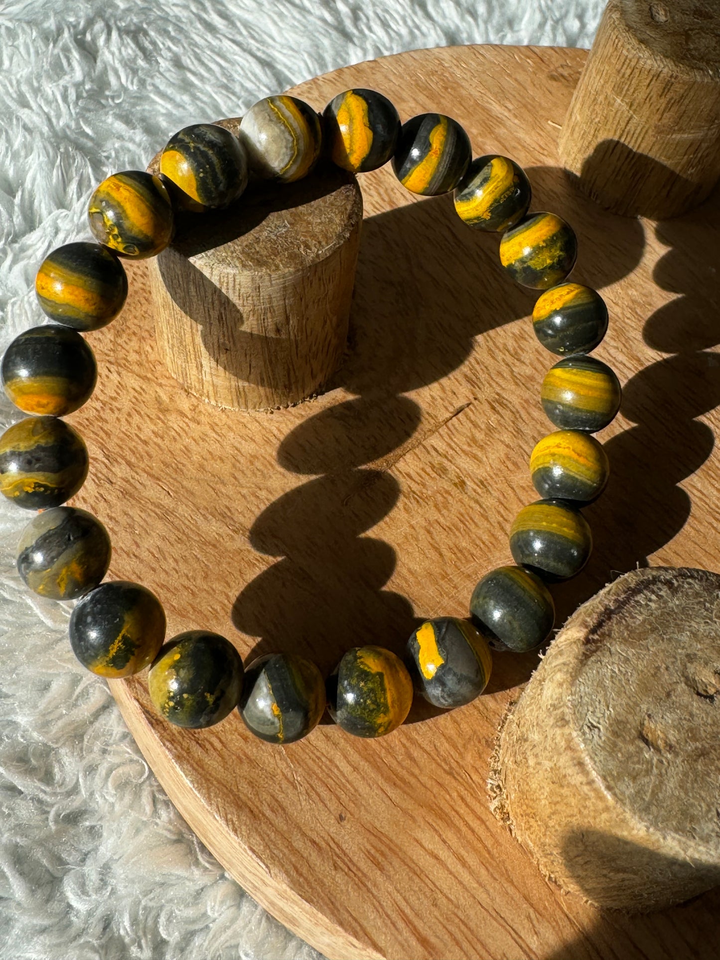 Bumblebee Jasper Bracelet |9.2 mm