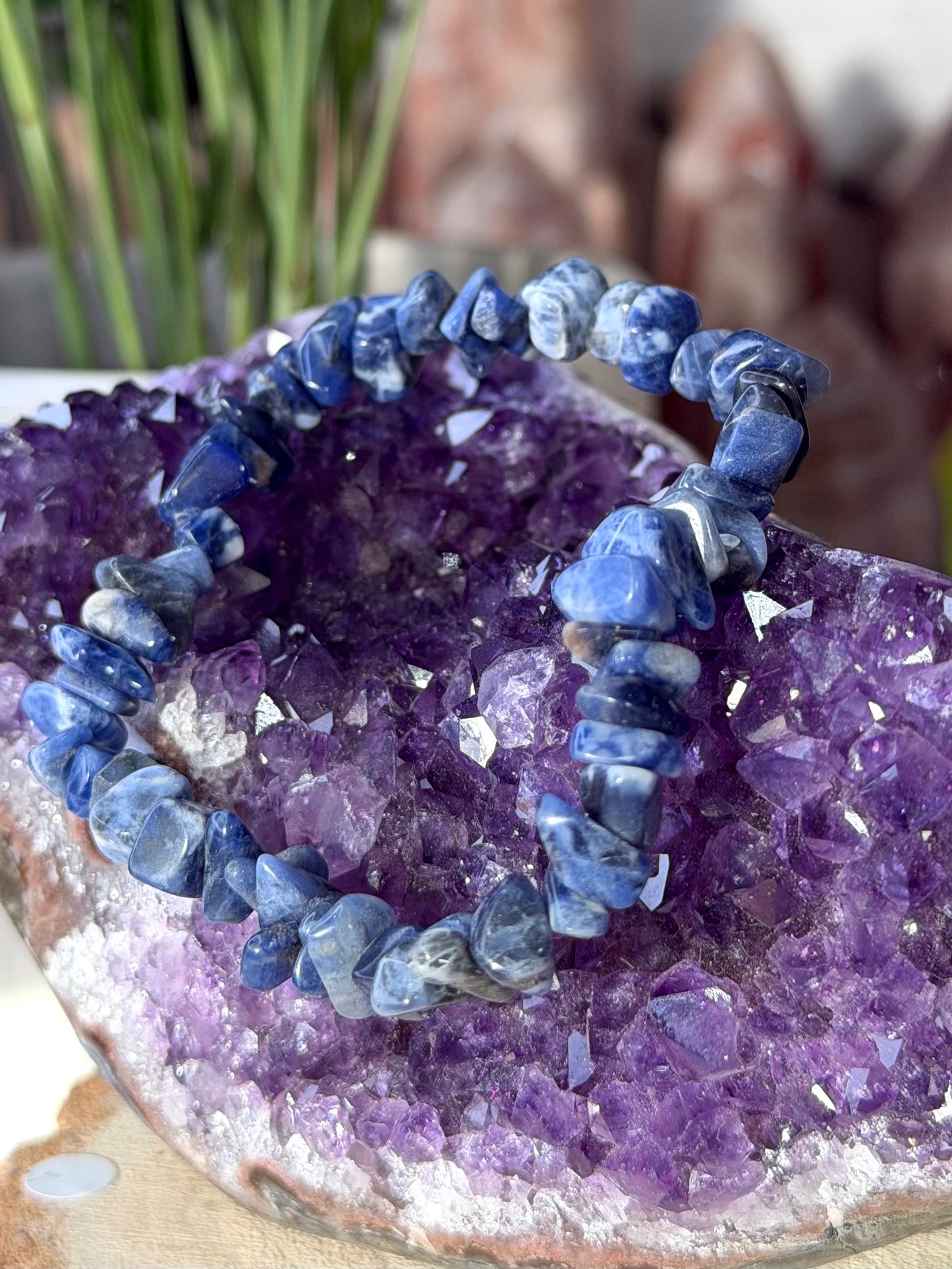 Elasticated Blue Sodalite Bracelet