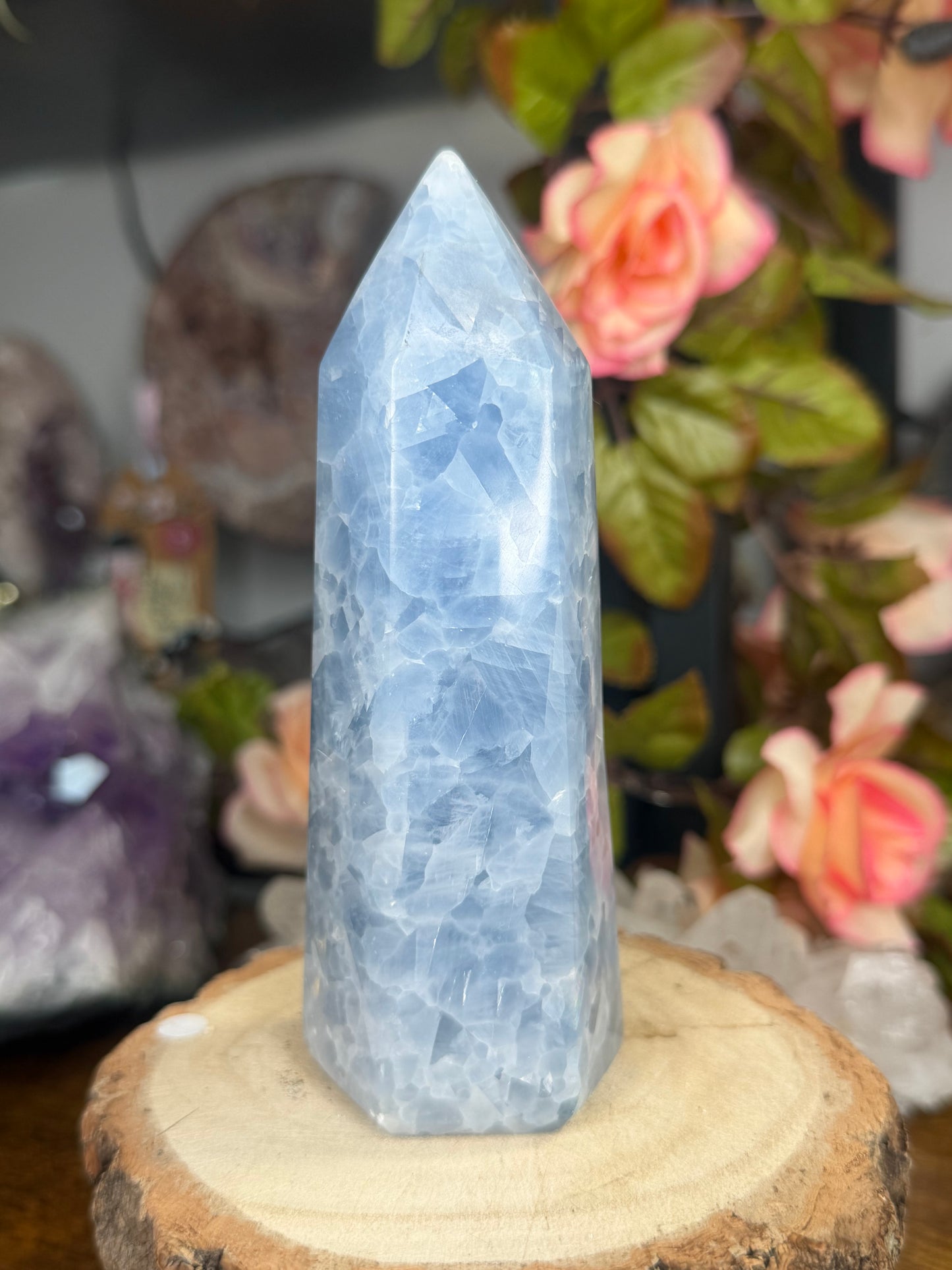 Blue Calcite Tower | 383g