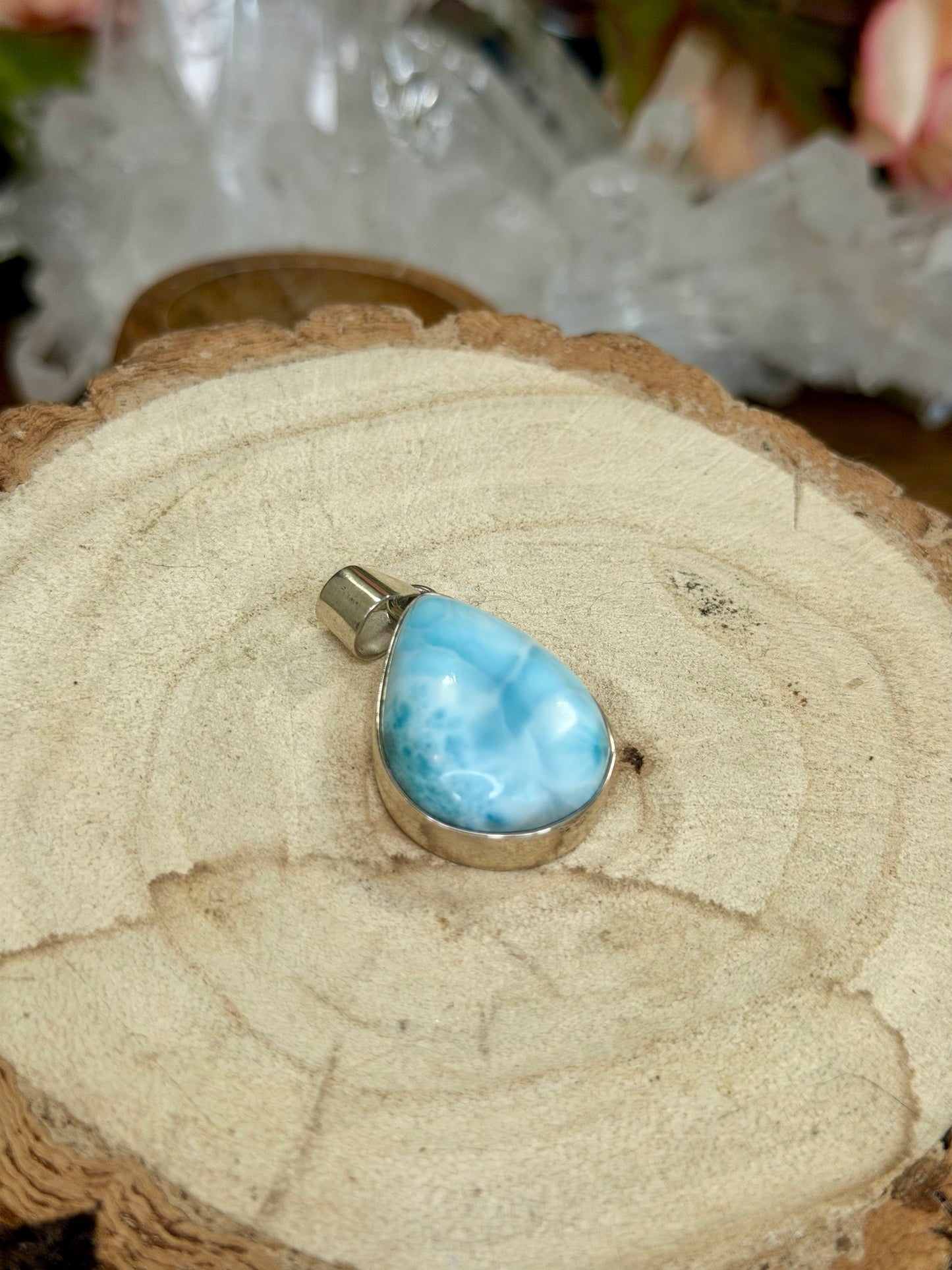 Silver 925 Larimar Pendant