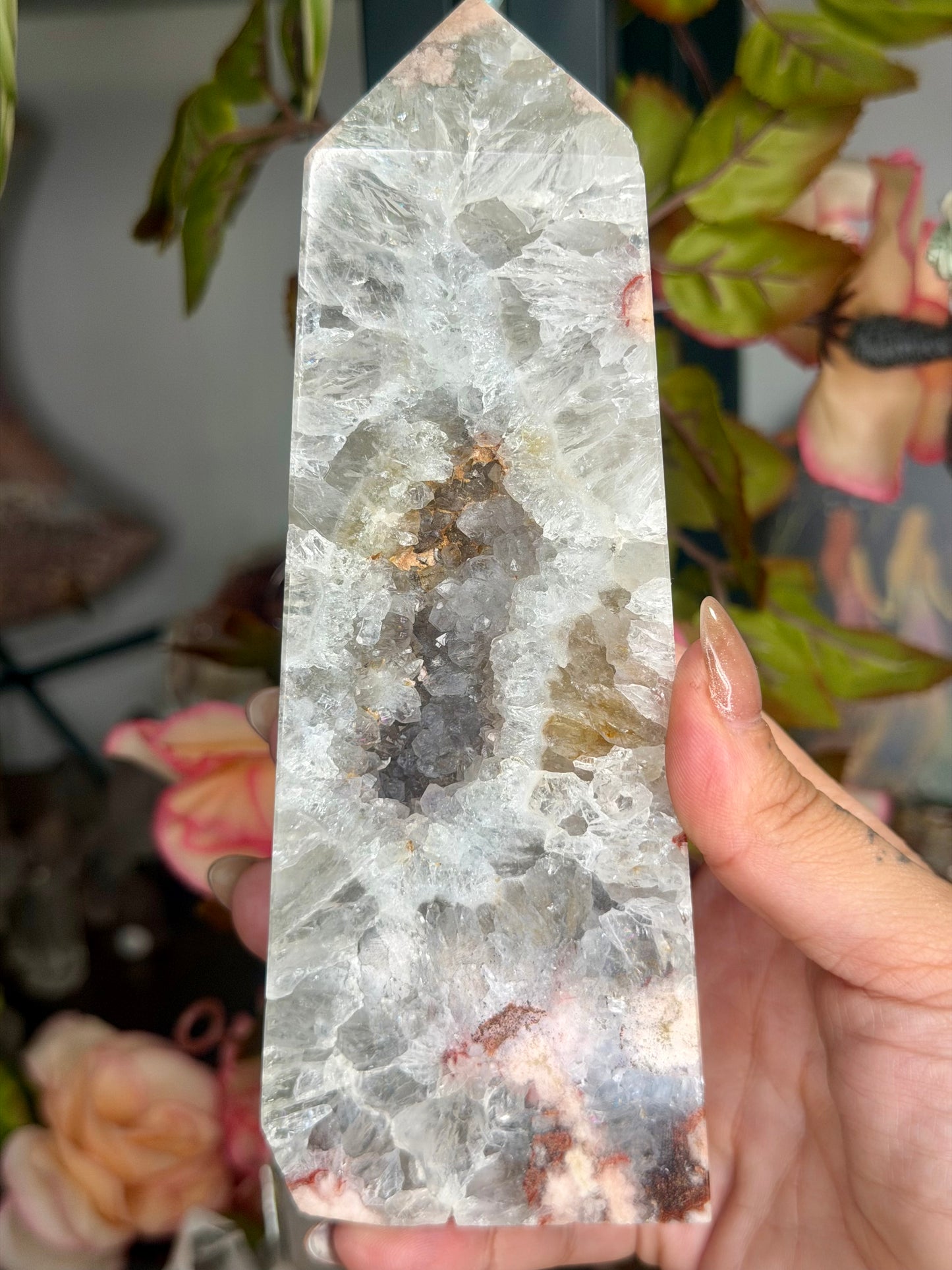 Very Special Flower Agate Tower | 604g