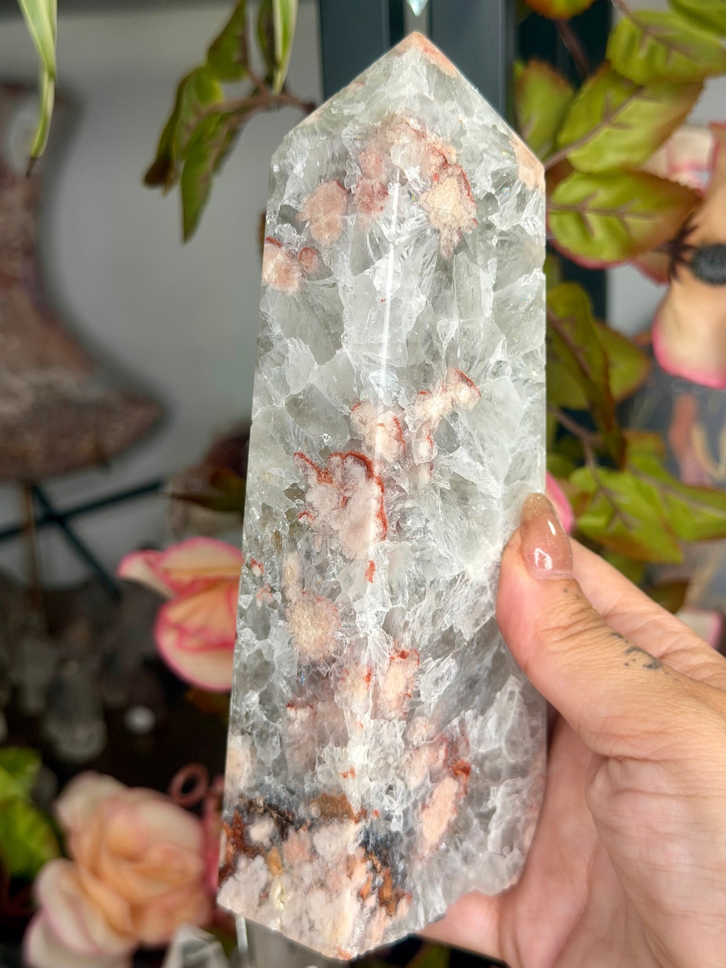 Very Special Flower Agate Tower | 604g