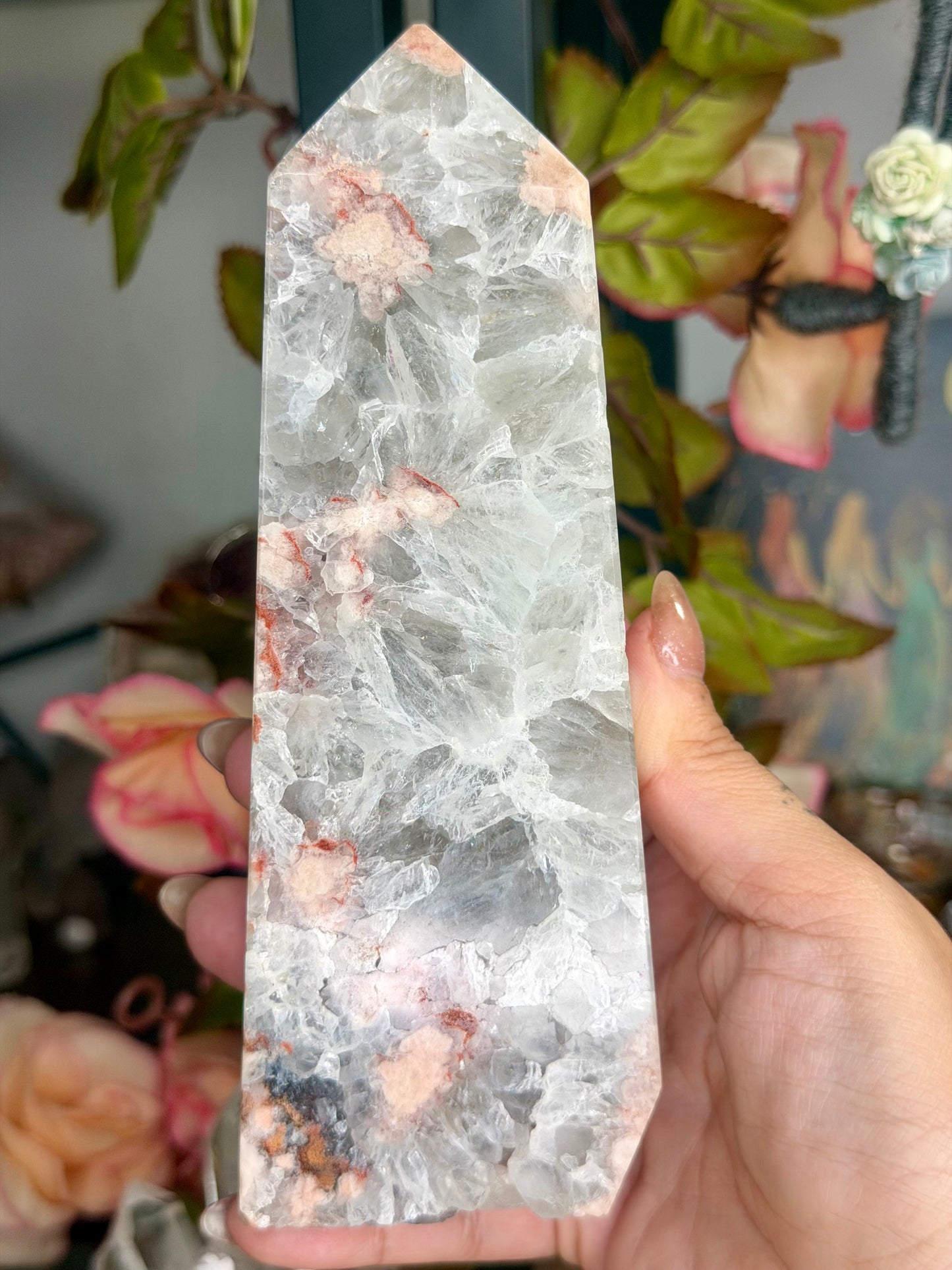 Very Special Flower Agate Tower | 604g