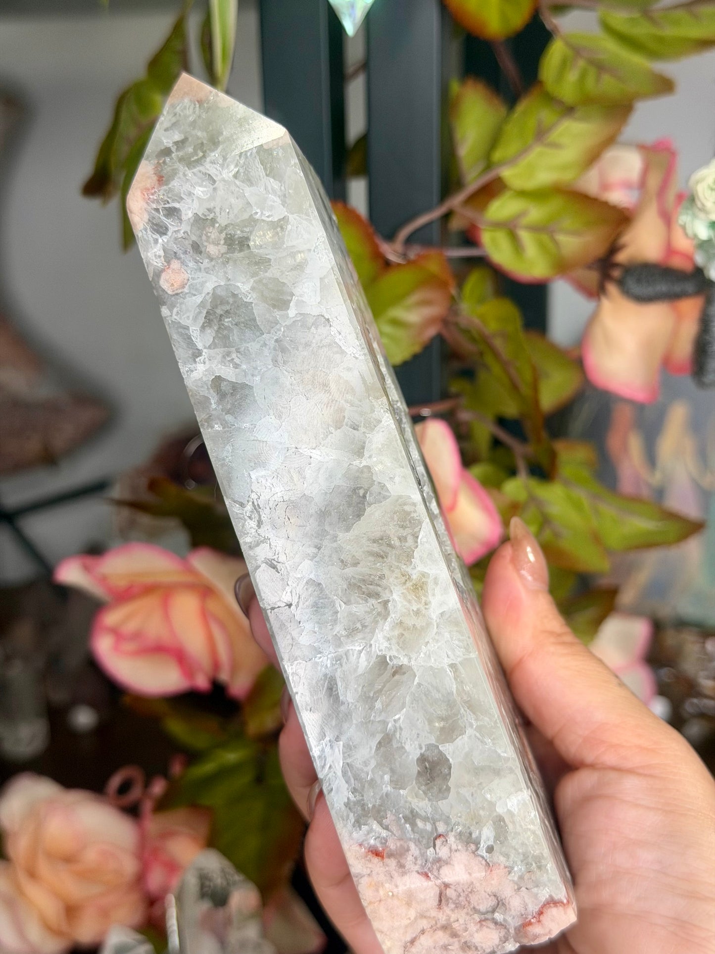 Very Special Flower Agate Tower | 604g