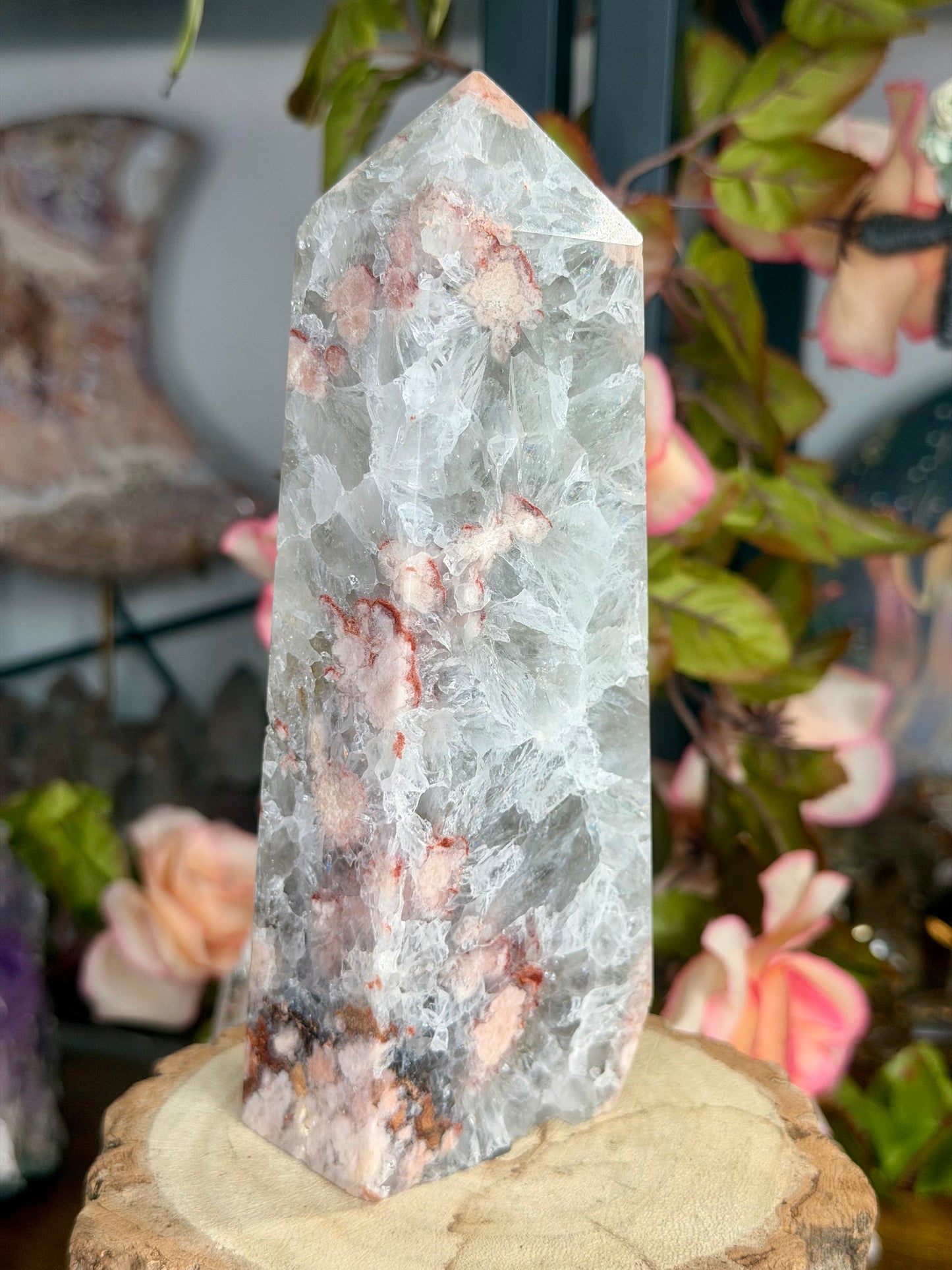 Very Special Flower Agate Tower | 604g