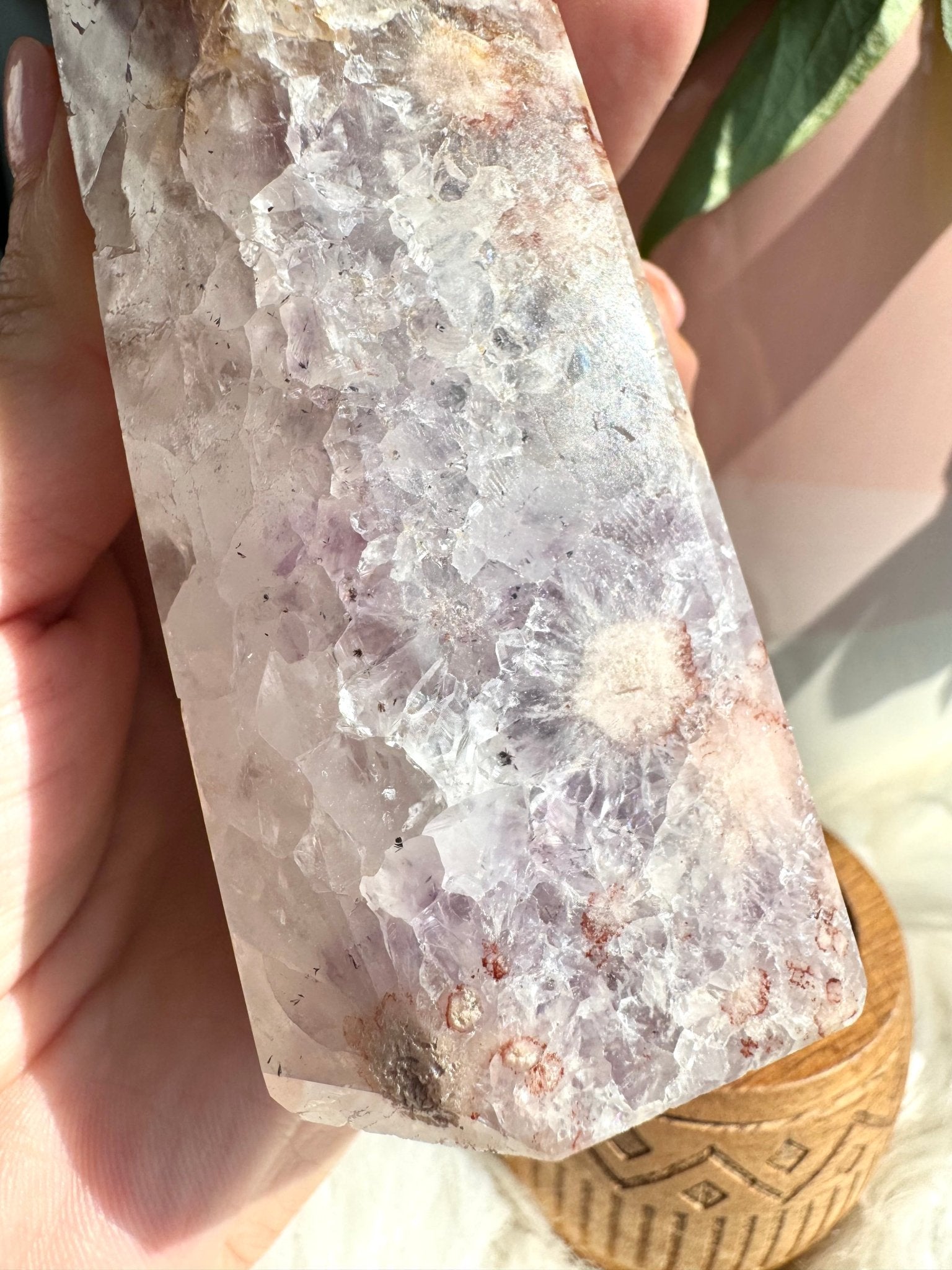 A+ Quality Pink Amethyst Tower | 341g - The Crystal Valley