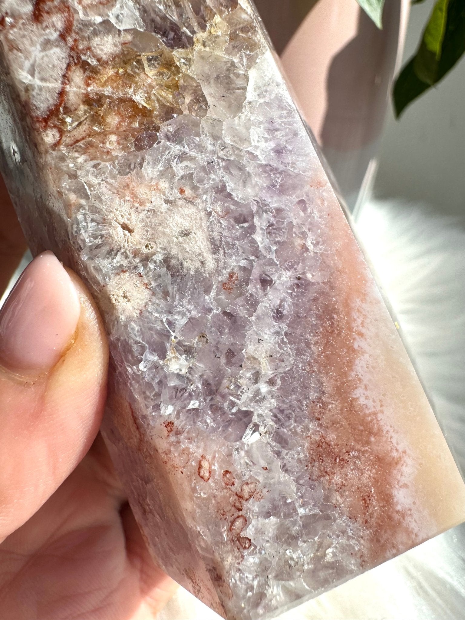 A+ Quality Pink Amethyst Tower | 341g - The Crystal Valley