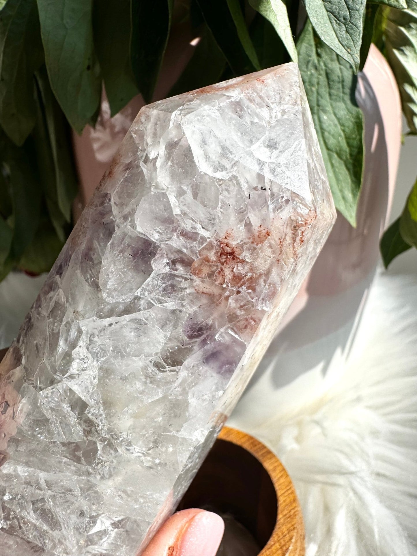 A+ Quality Pink Amethyst Tower | 341g - The Crystal Valley