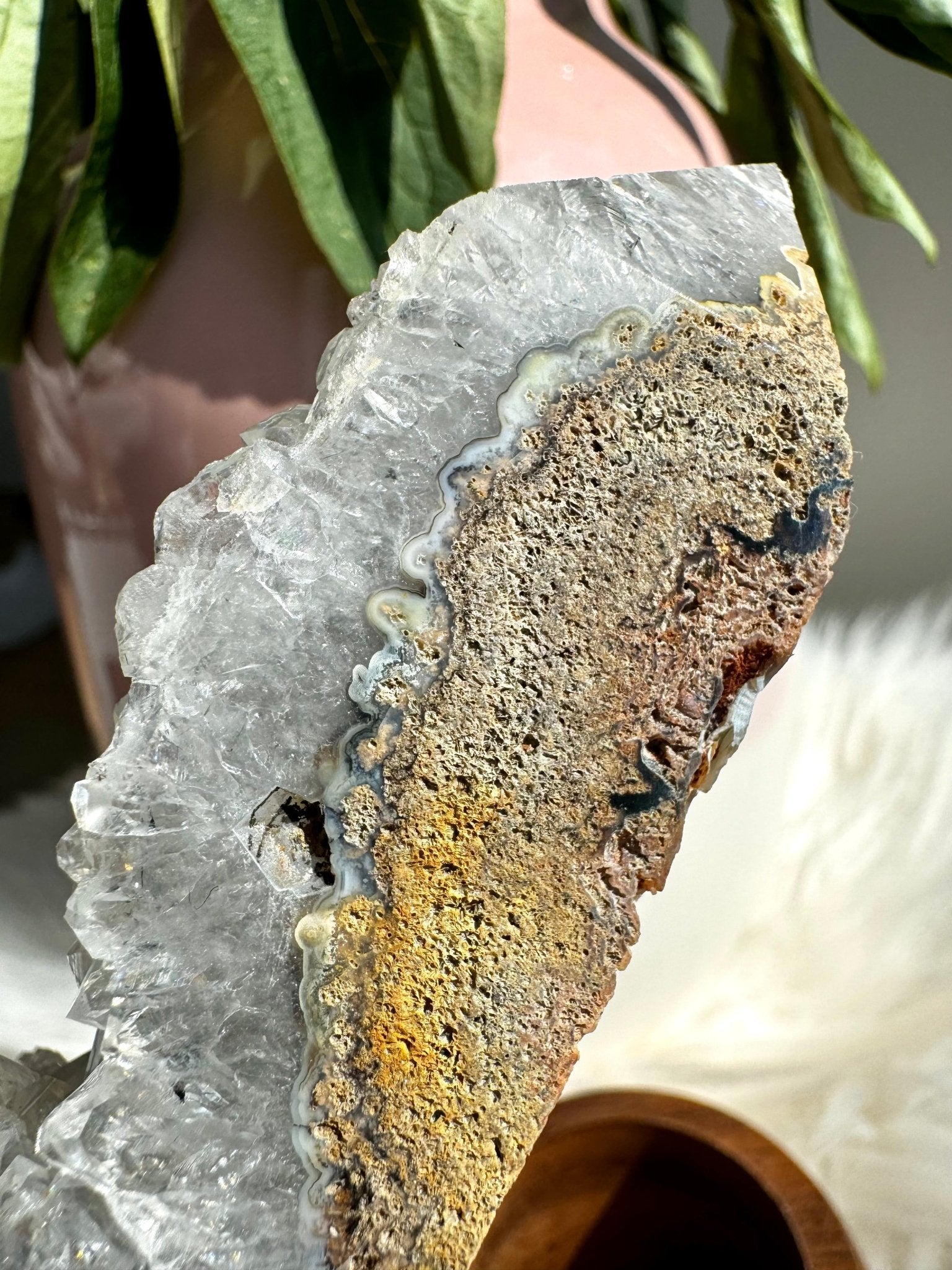 Agate with Quartz Tower | 239g - The Crystal Valley