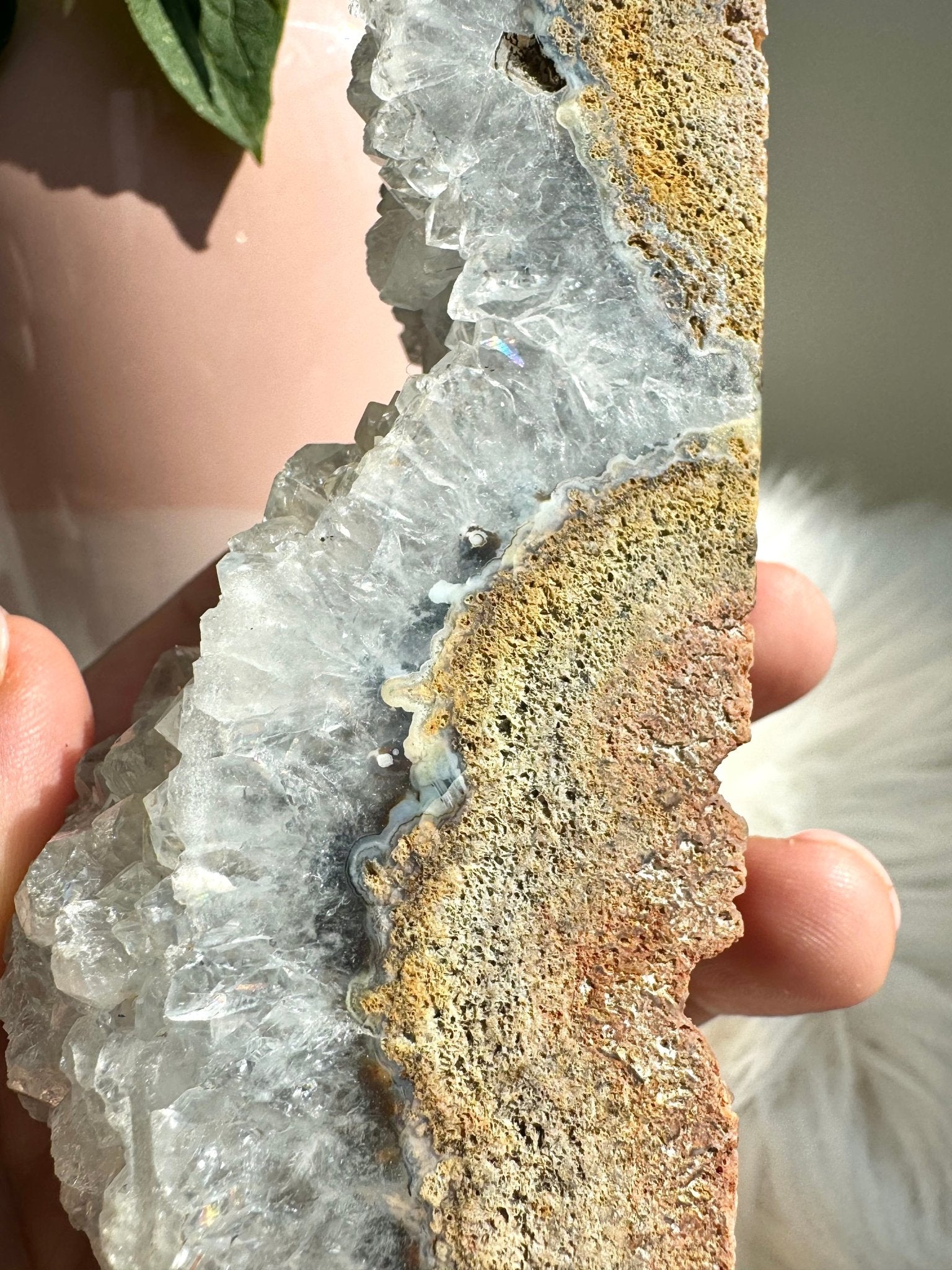 Agate with Quartz Tower | 239g - The Crystal Valley