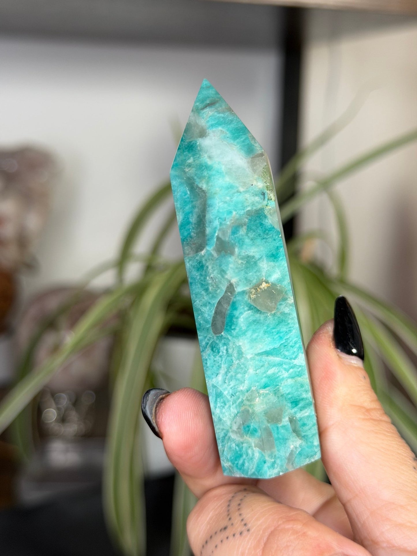 Amazonite Tower | 78g - The Crystal Valley