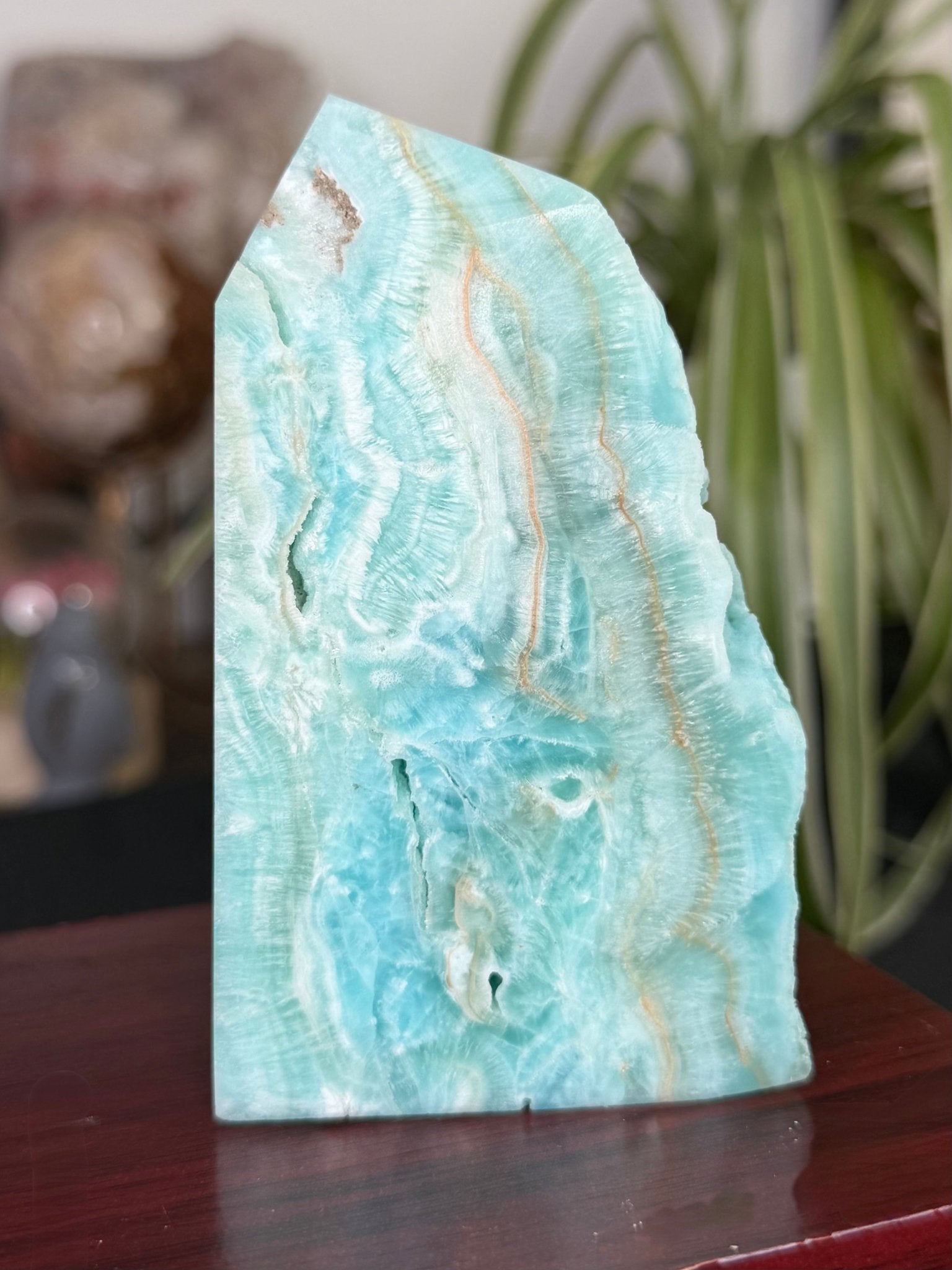 Blue Aragonite | 232g - The Crystal Valley