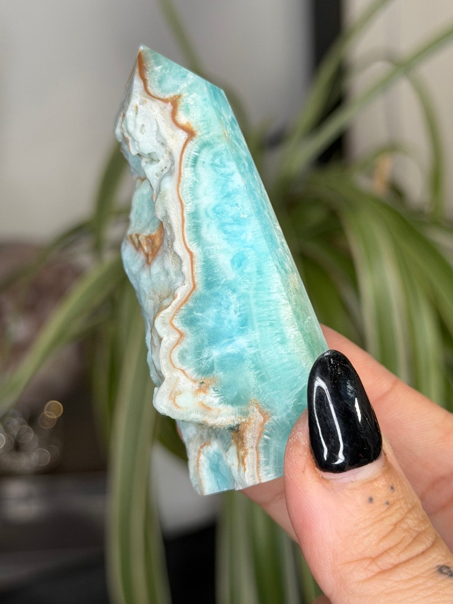 Blue Aragonite | 68g - The Crystal Valley