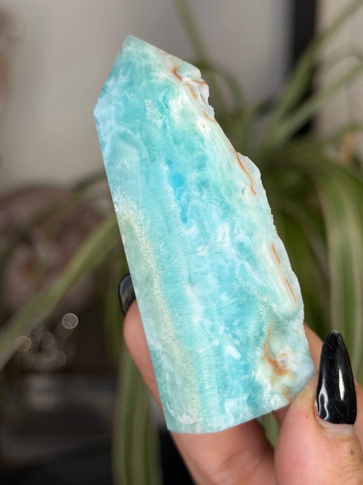 Blue Aragonite | 68g - The Crystal Valley