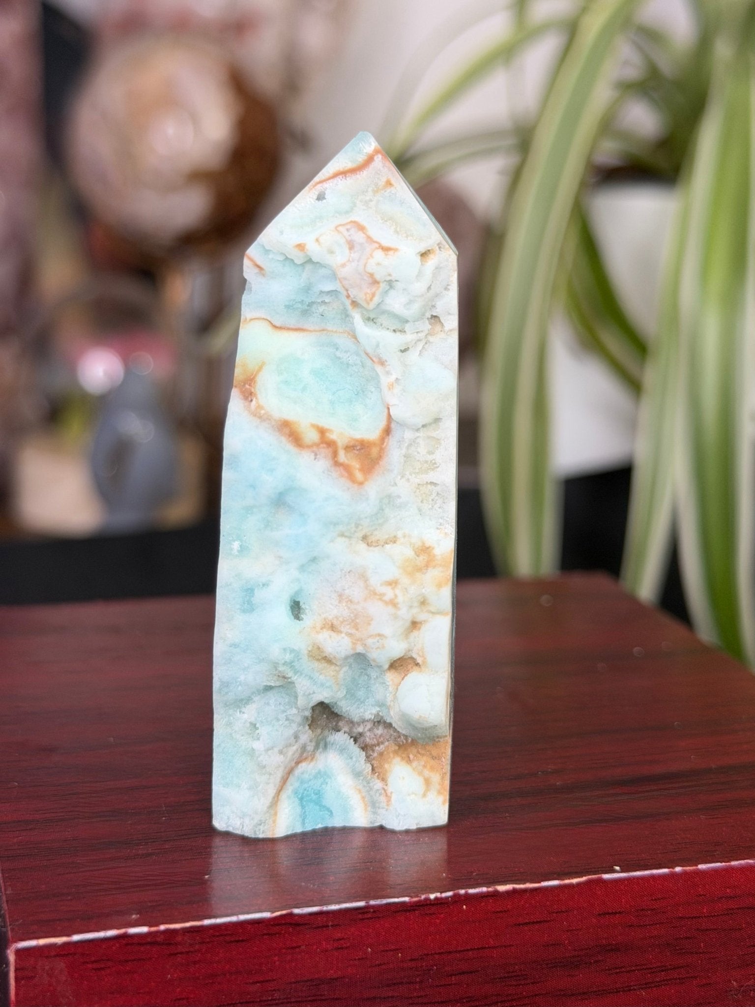 Blue Aragonite | 68g - The Crystal Valley