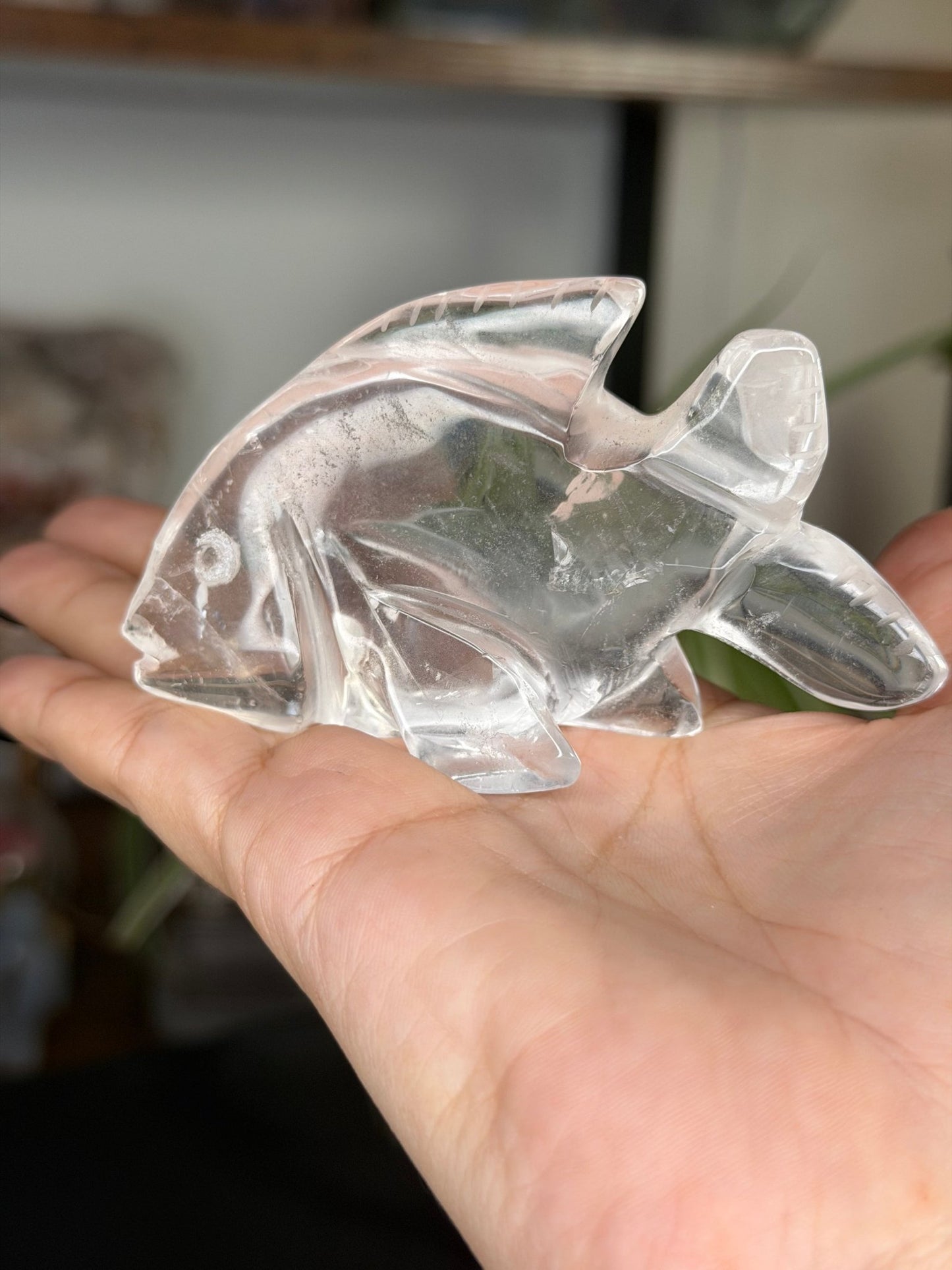 Clear Quartz Fish | 109g - The Crystal Valley