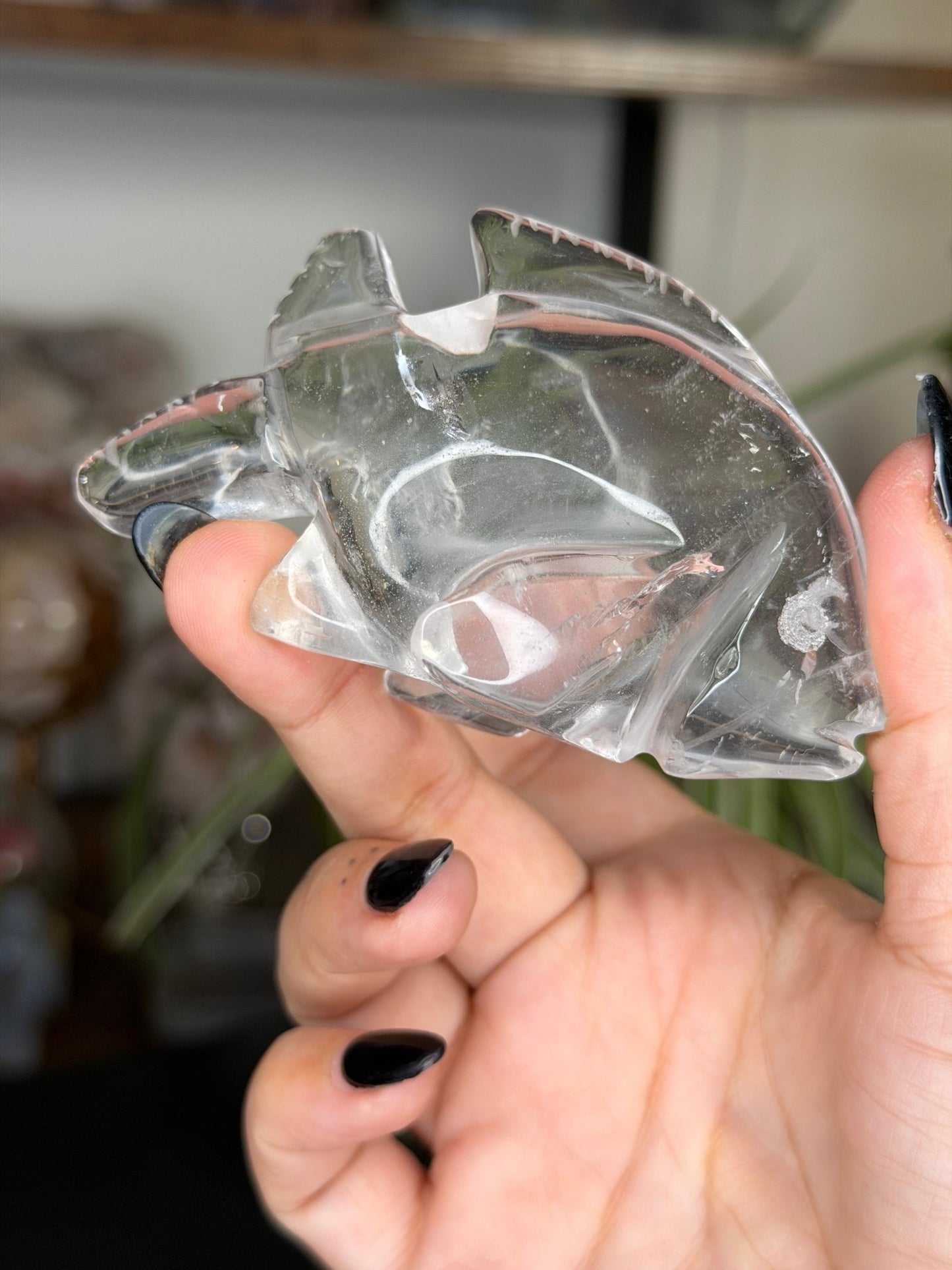 Clear Quartz Fish | 109g - The Crystal Valley
