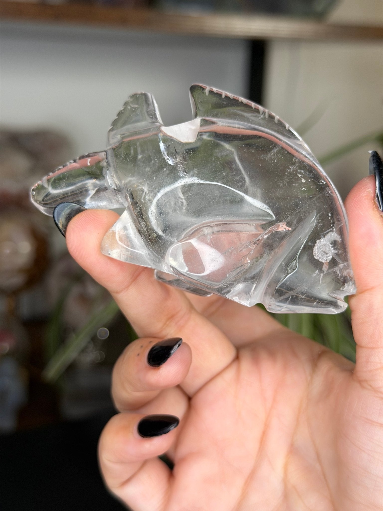 Clear Quartz Fish | 109g - The Crystal Valley