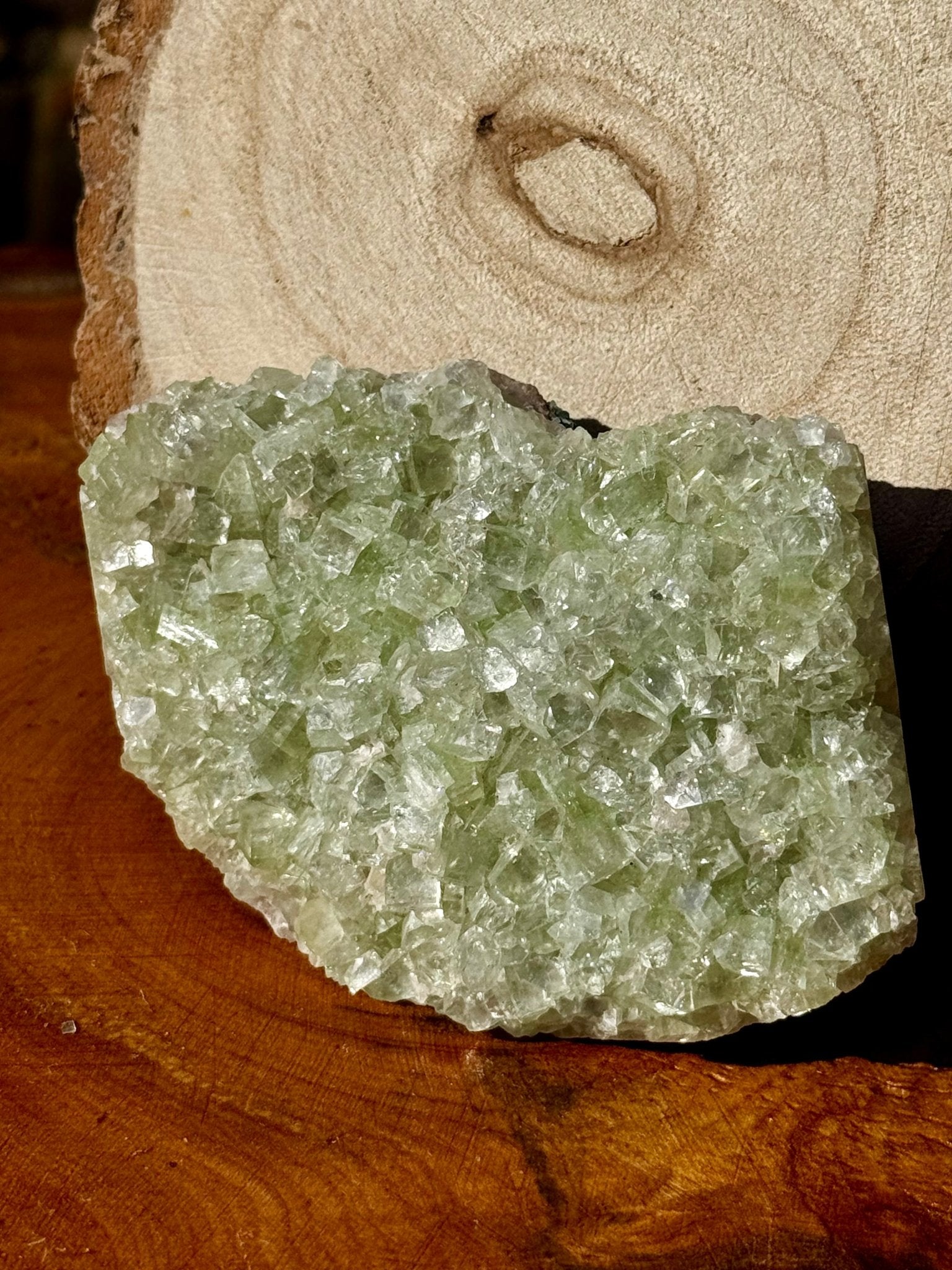 Green Apophyllite Cluster | 180g - The Crystal Valley