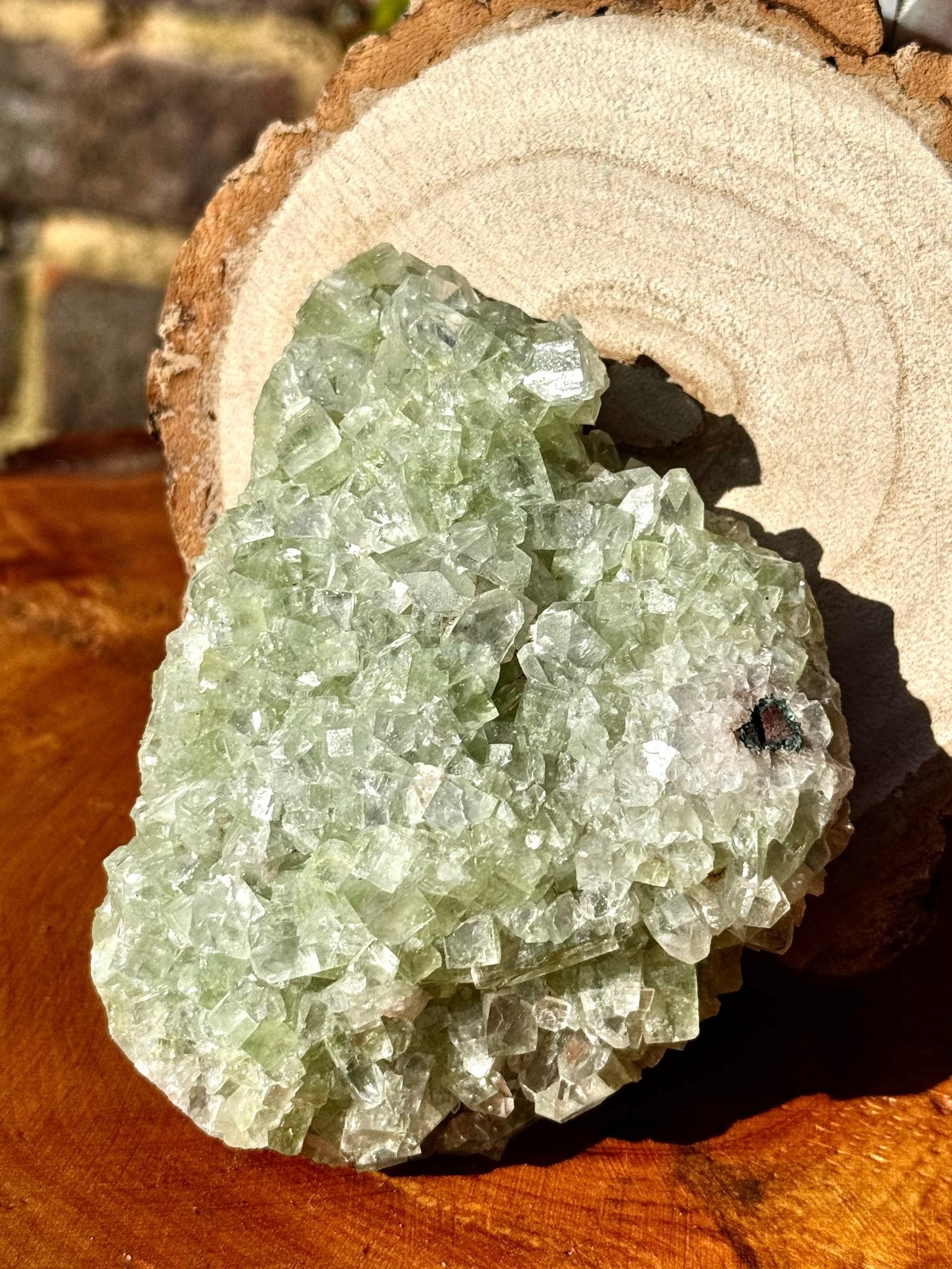 Green Apophyllite Cluster | 290g - The Crystal Valley
