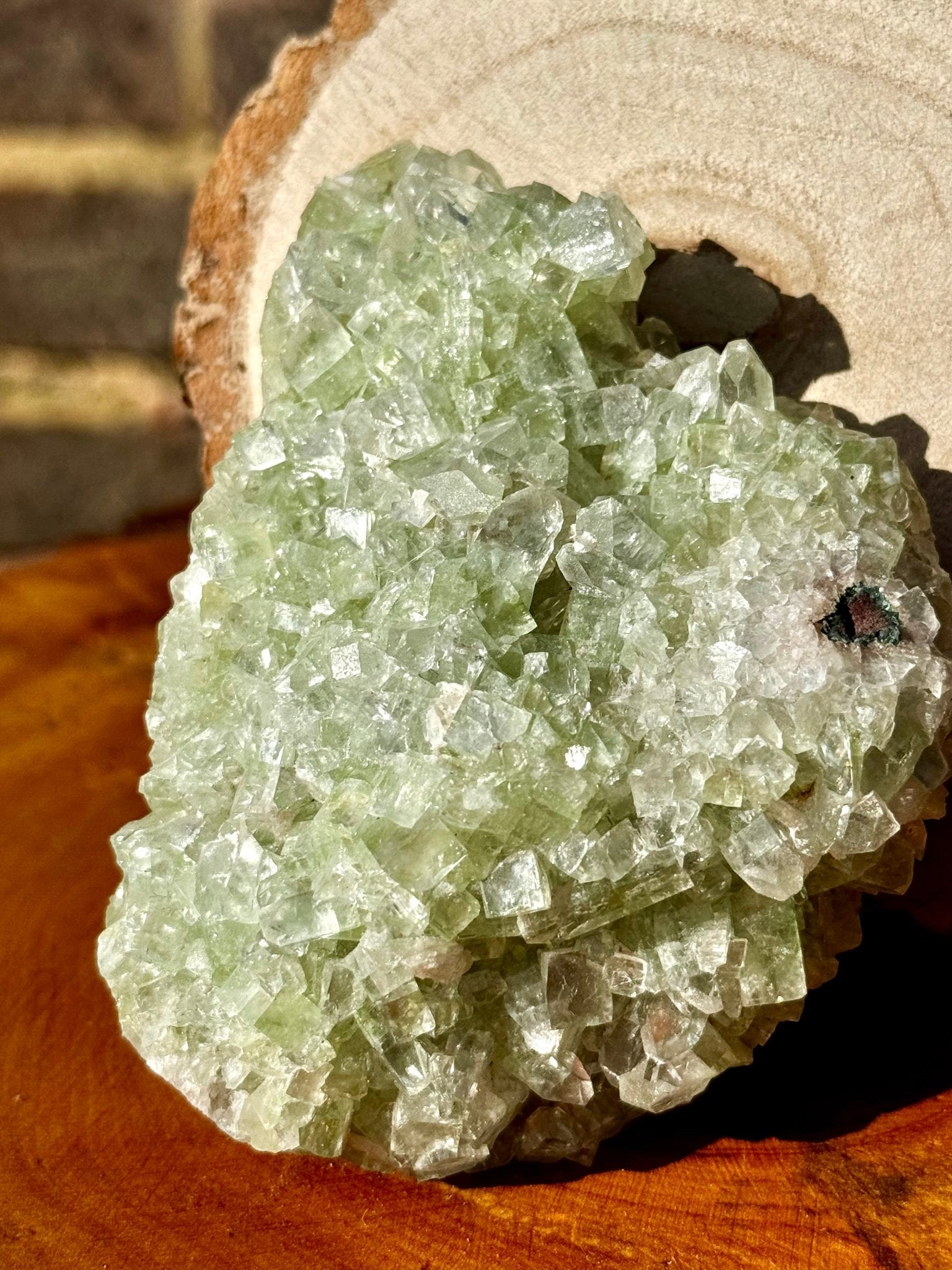 Green Apophyllite Cluster | 290g - The Crystal Valley