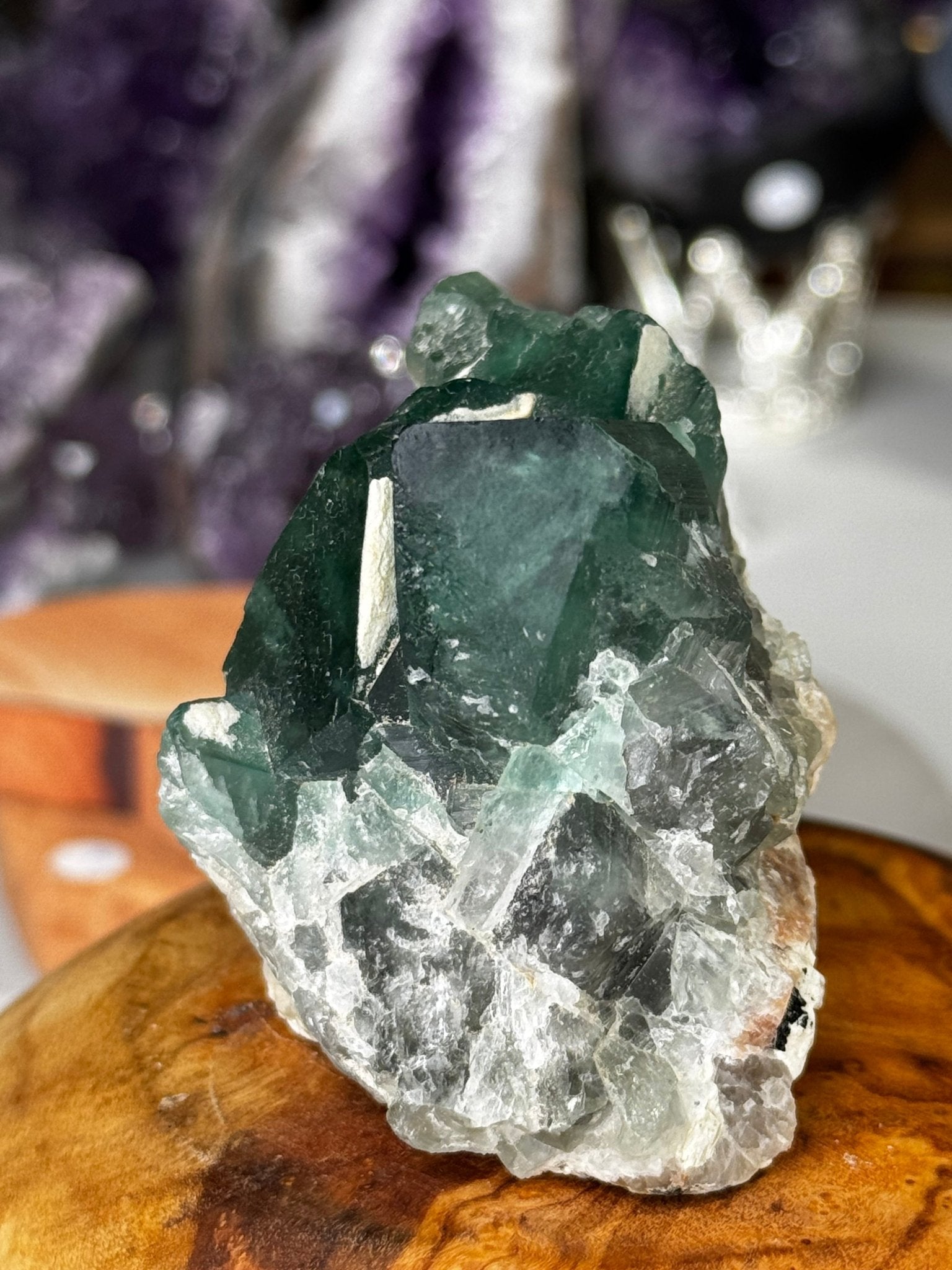 Green Fluorite from Madagascar | 148g - The Crystal Valley