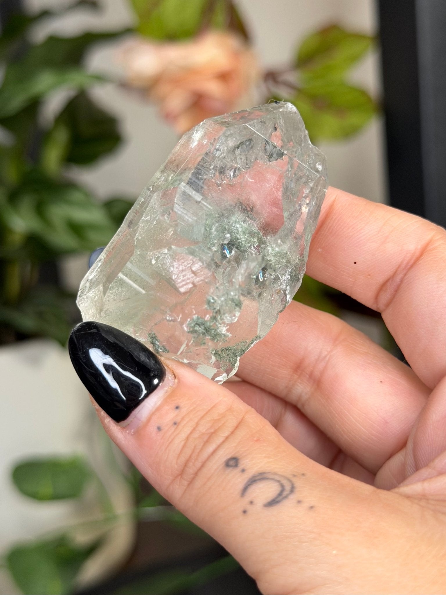 High Quality Himalayan Quartz with Chlorite Point | 49g - The Crystal Valley
