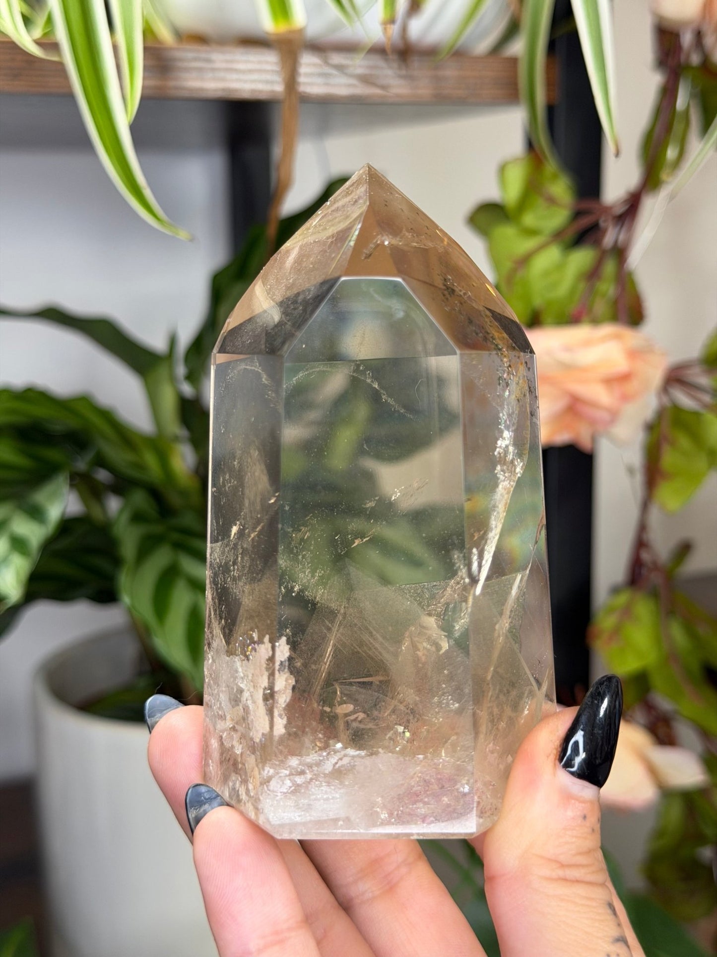 High Quality Natural Brazilian Champagne Citrine with Phanthon | 360g - The Crystal Valley