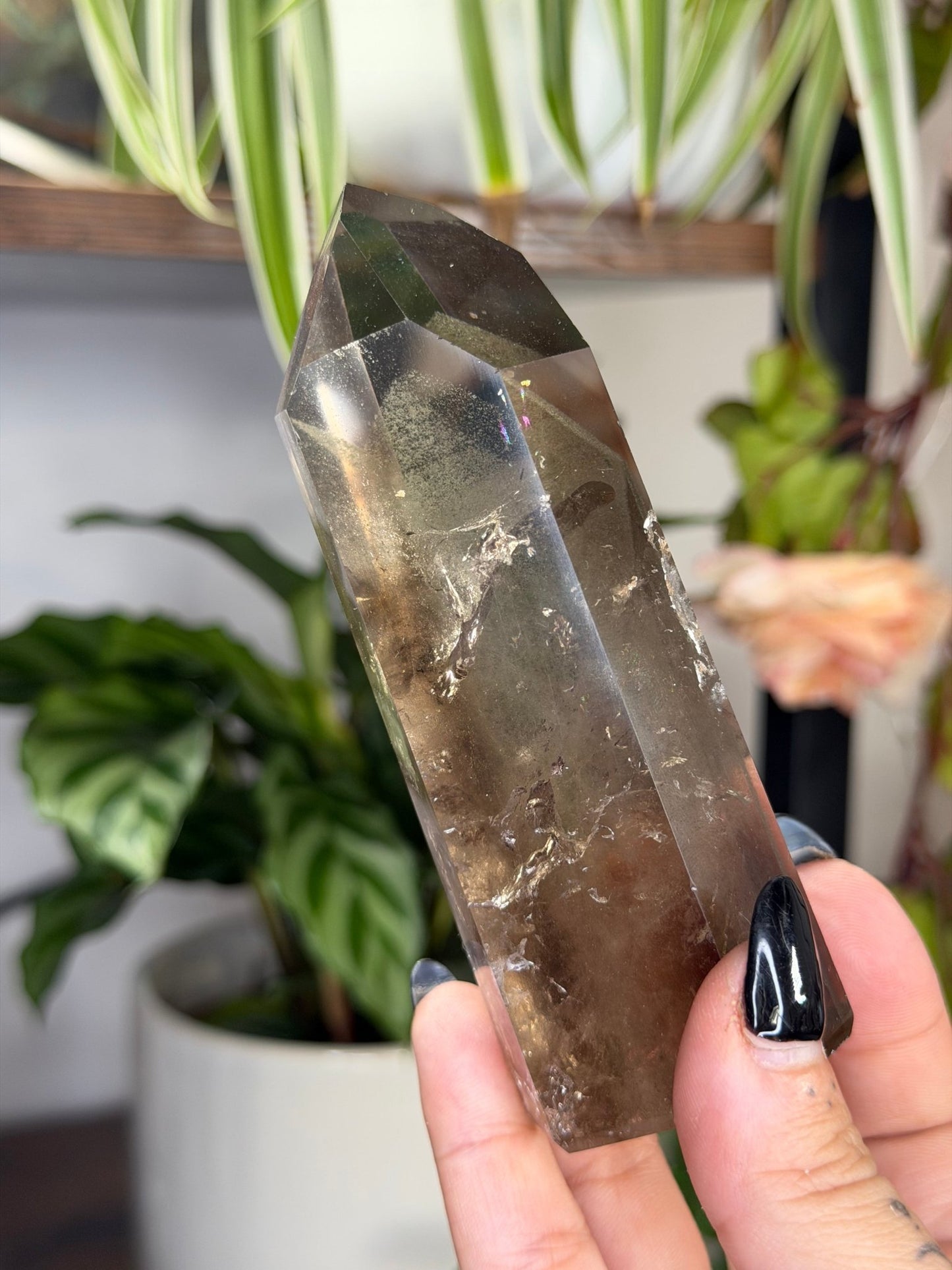 High Quality Natural Brazilian Honey Citrine with Phanthon | 211g - The Crystal Valley