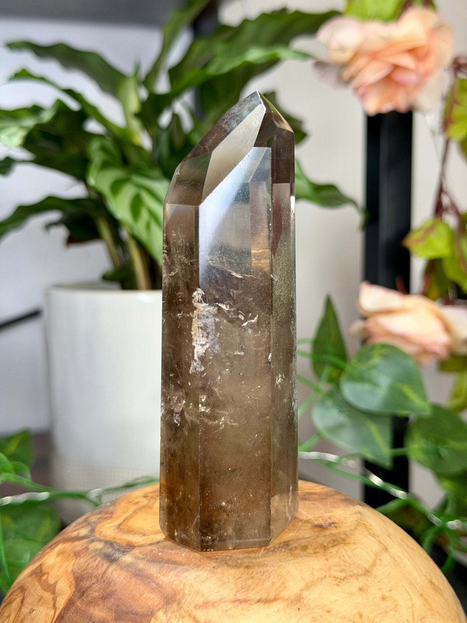 High Quality Natural Brazilian Honey Citrine with Phanthon | 211g - The Crystal Valley