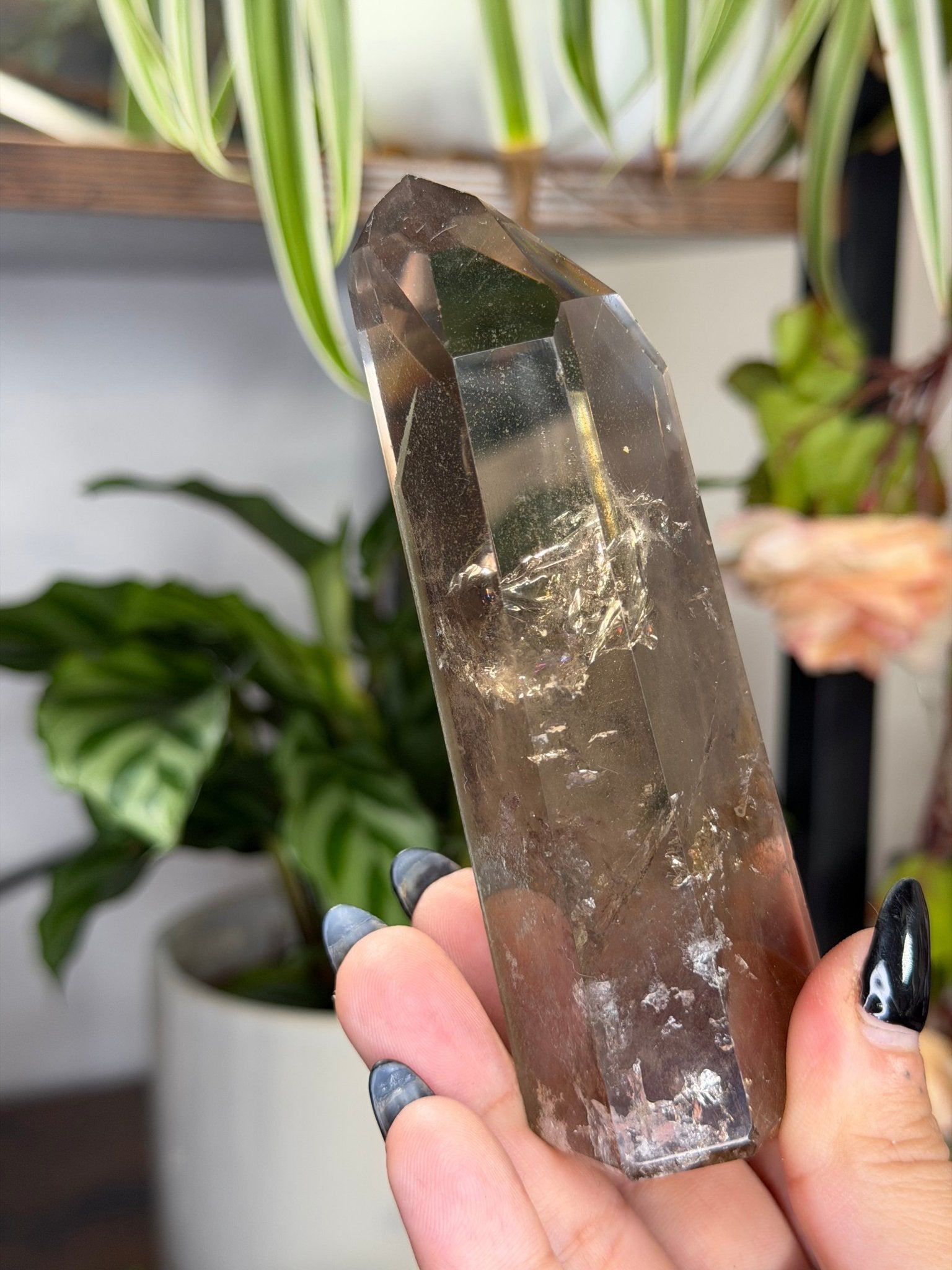 High Quality Natural Brazilian Honey Citrine with Phanthon | 211g - The Crystal Valley