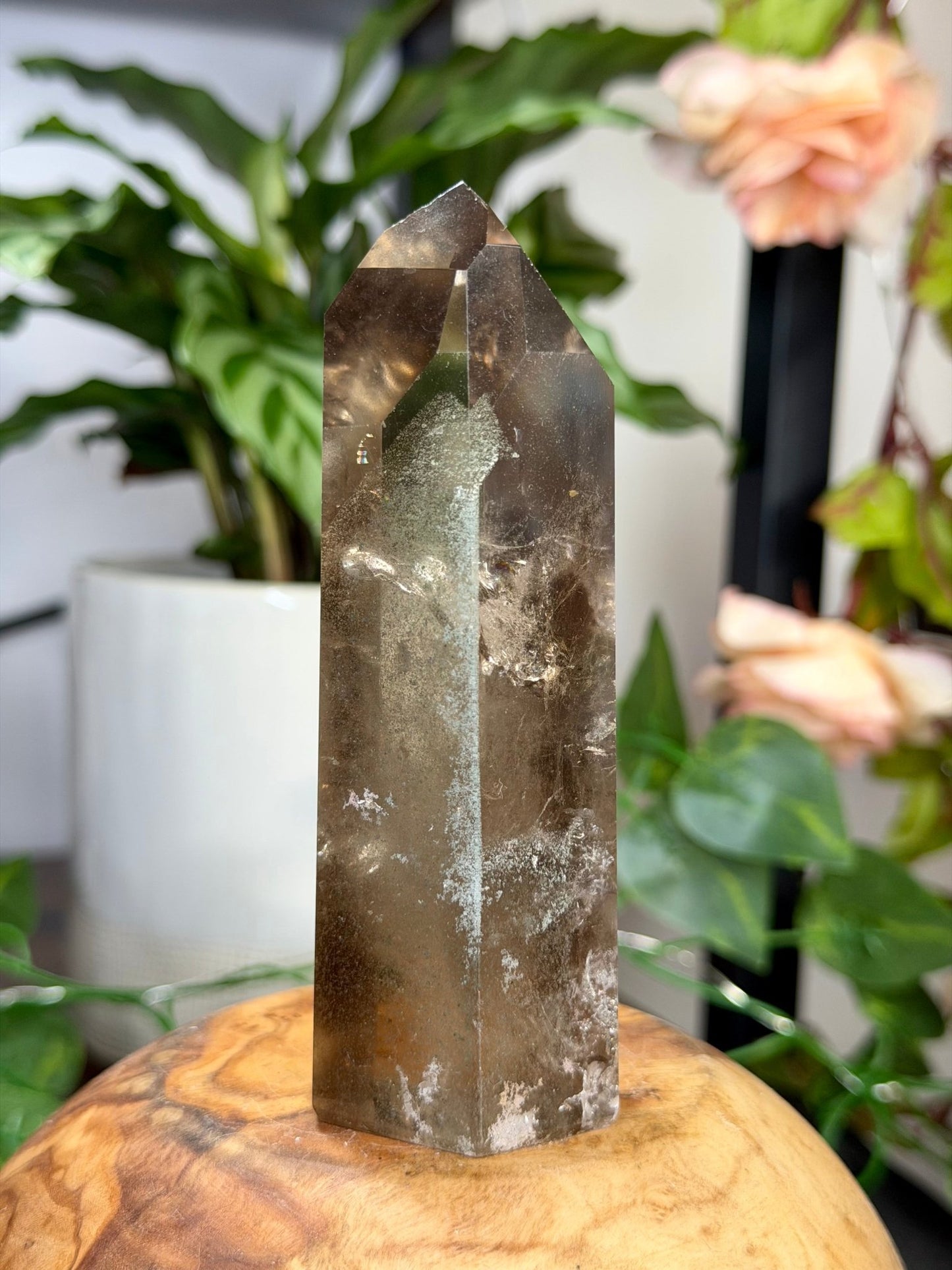 High Quality Natural Brazilian Honey Citrine with Phanthon | 211g - The Crystal Valley