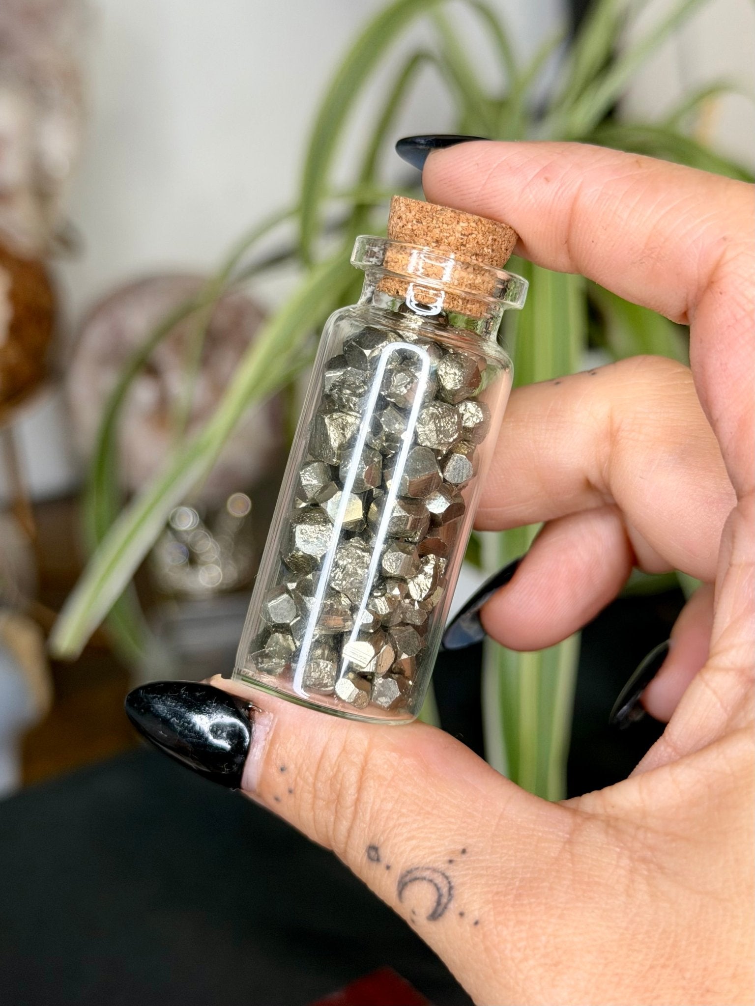 High Quality Pyrite Mini Spell Jar | 44g - The Crystal Valley