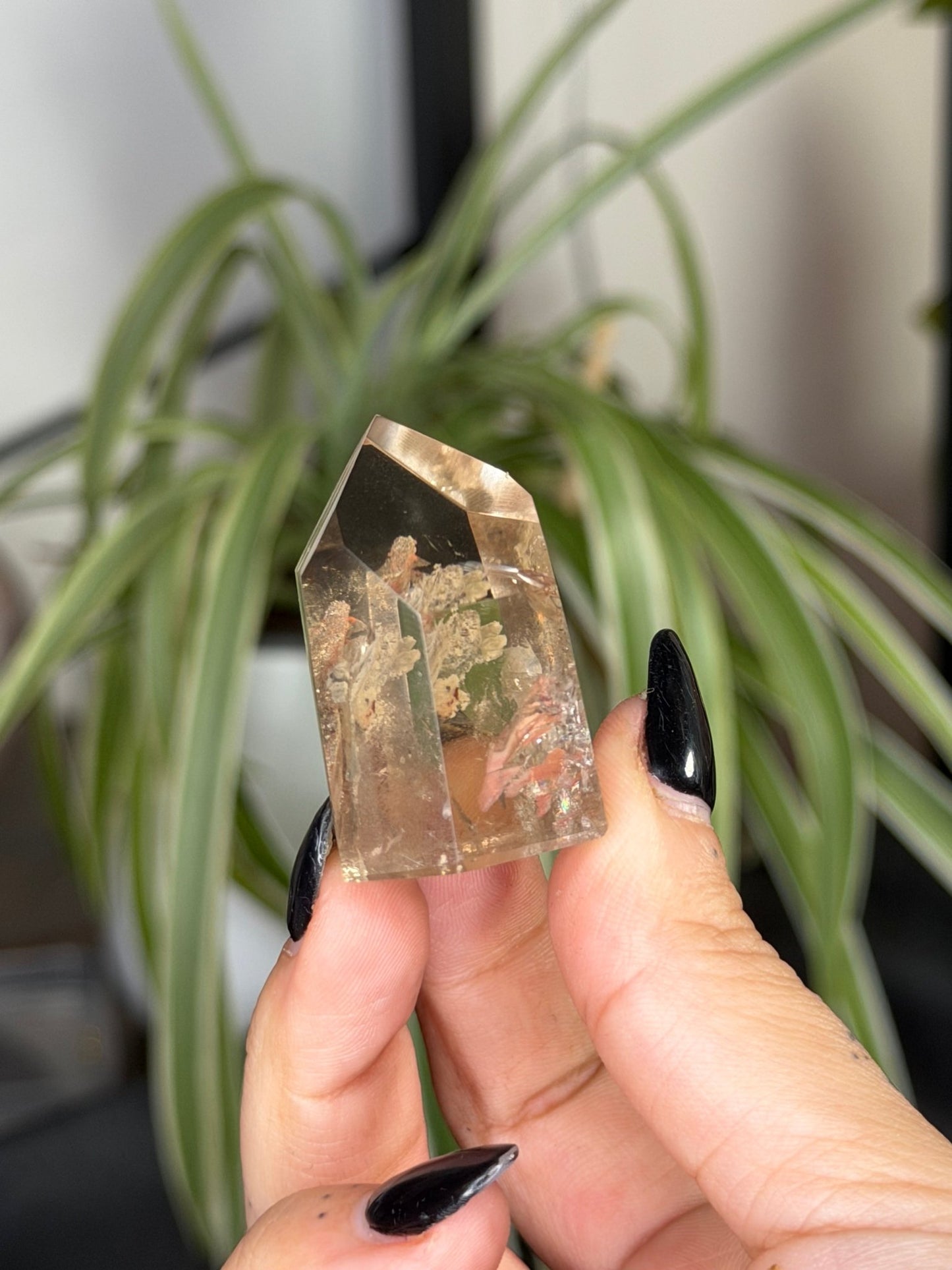 Mini Natural Brazilian Champagne Citrine Tower | 29g - The Crystal Valley