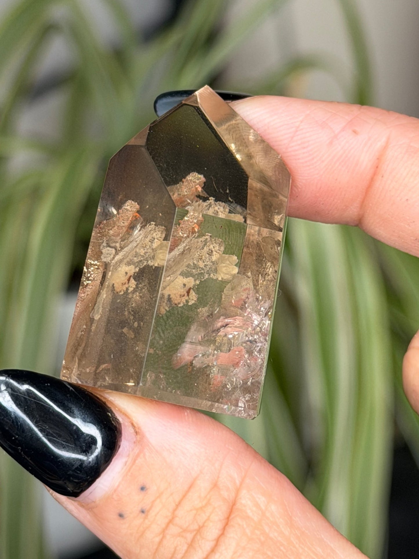 Mini Natural Brazilian Champagne Citrine Tower | 29g - The Crystal Valley