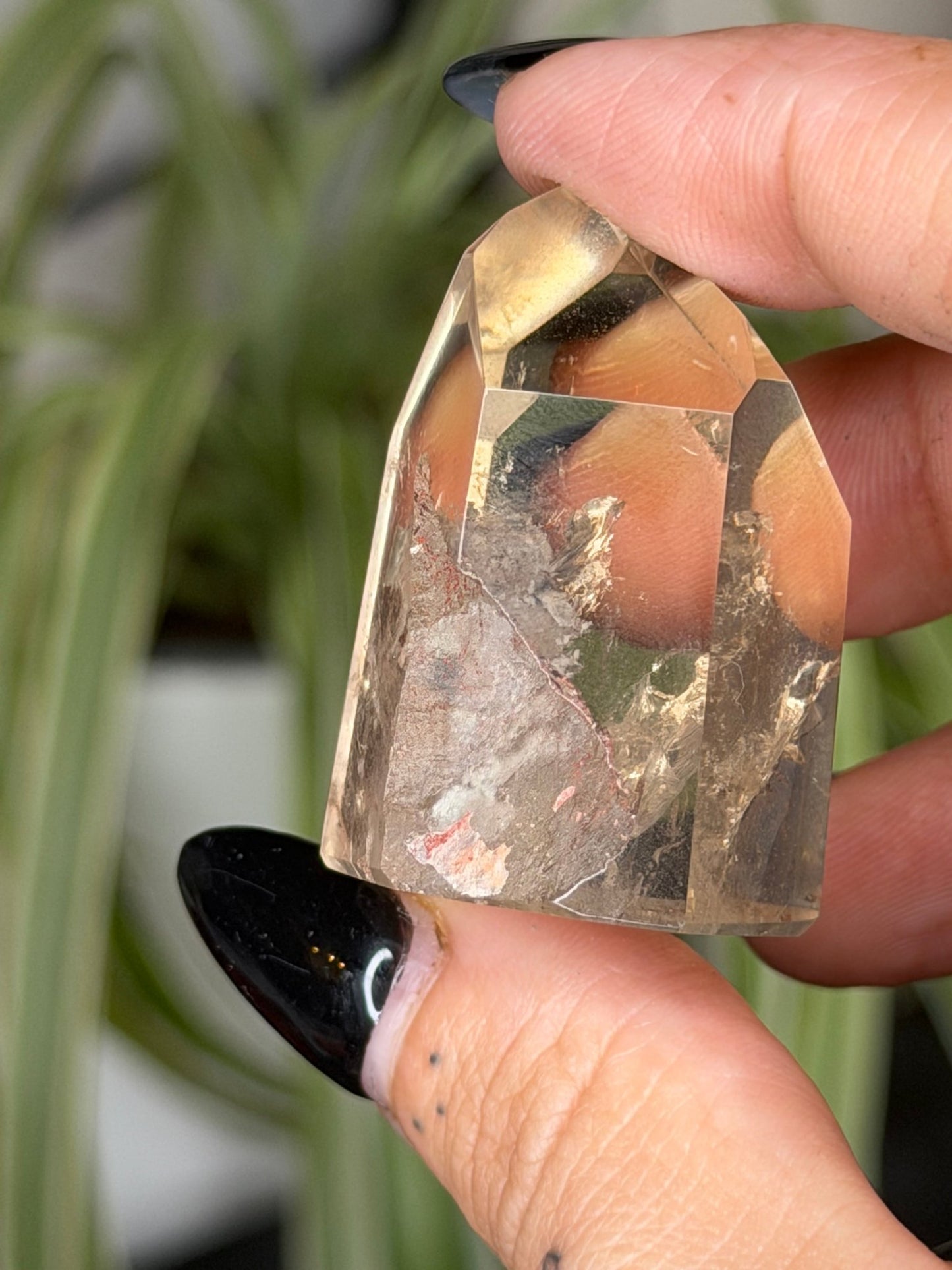 Mini Natural Brazilian Champagne Citrine Tower | 29g - The Crystal Valley