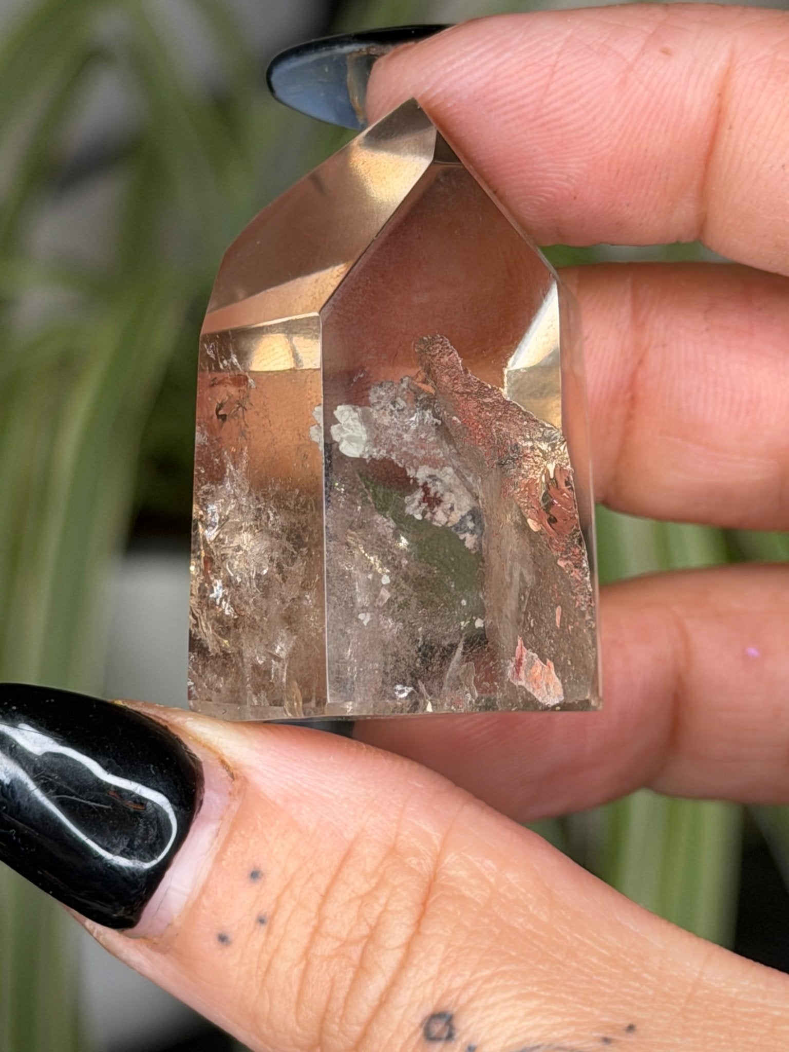 Mini Natural Brazilian Champagne Citrine Tower | 29g - The Crystal Valley