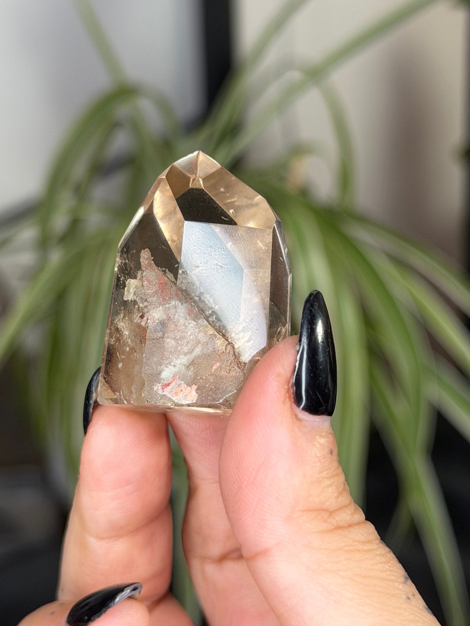 Mini Natural Brazilian Champagne Citrine Tower | 29g - The Crystal Valley