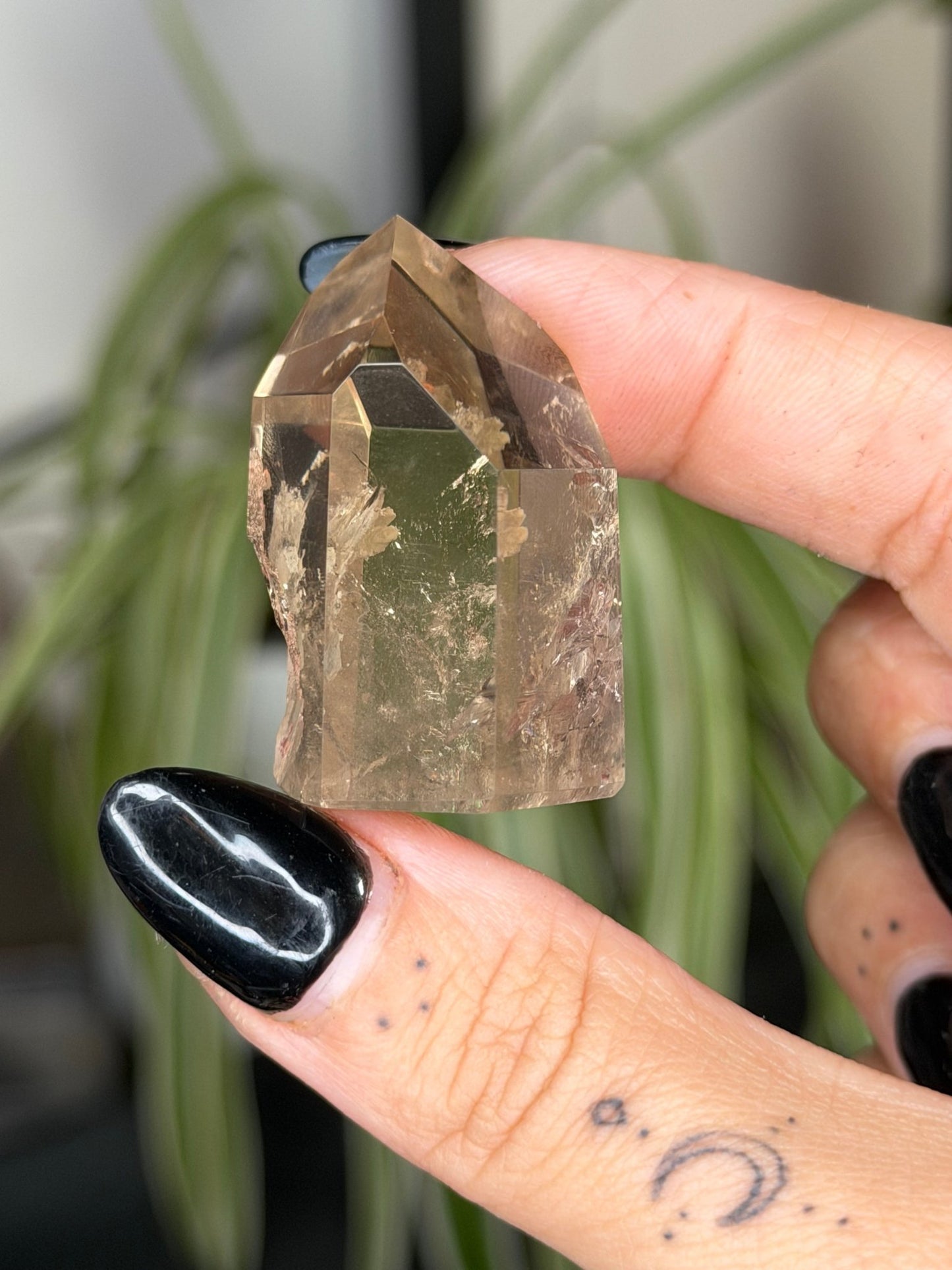 Mini Natural Brazilian Champagne Citrine Tower | 29g - The Crystal Valley