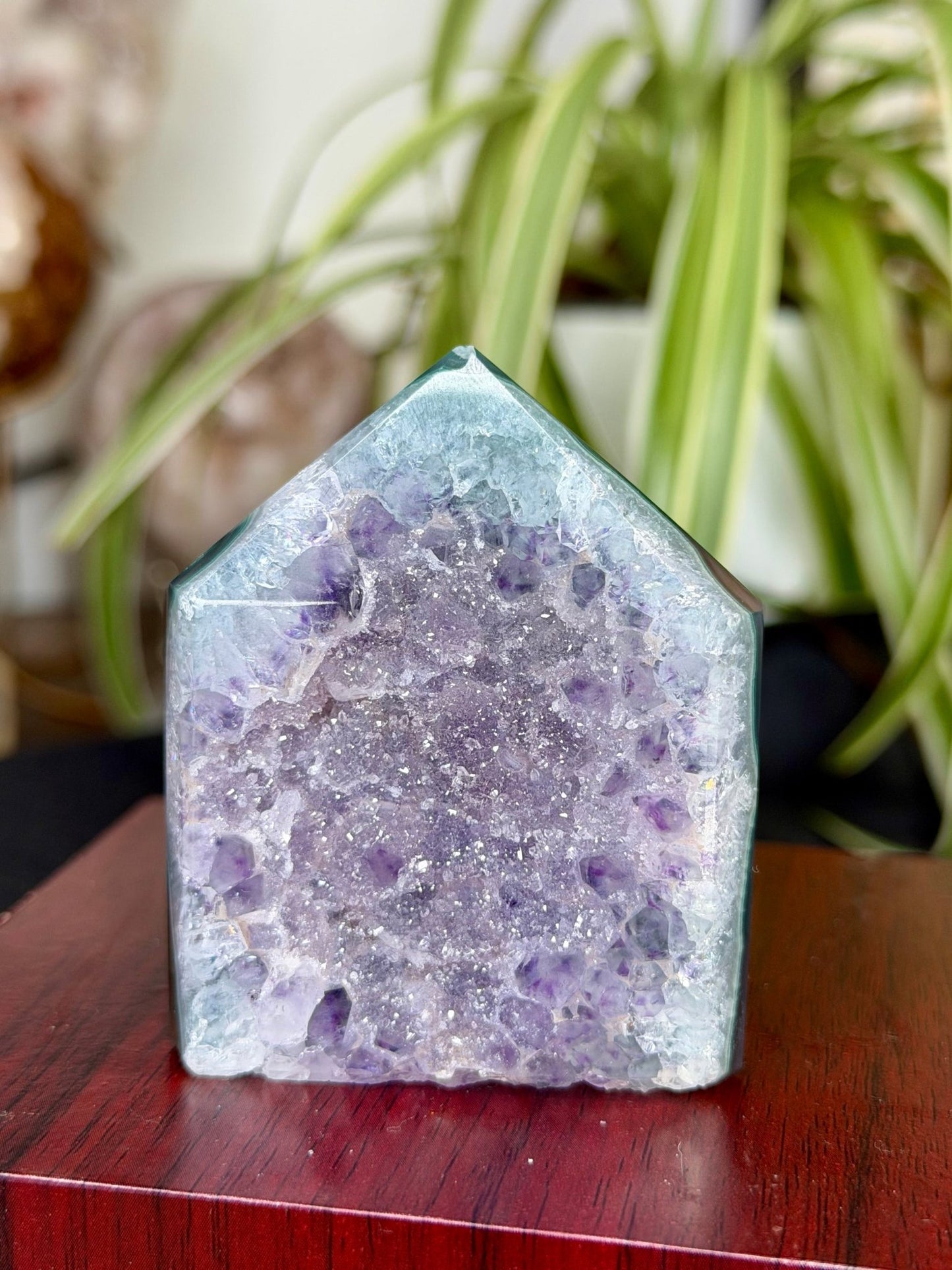 Mini Sugar Amethyst Tower | 114g - The Crystal Valley