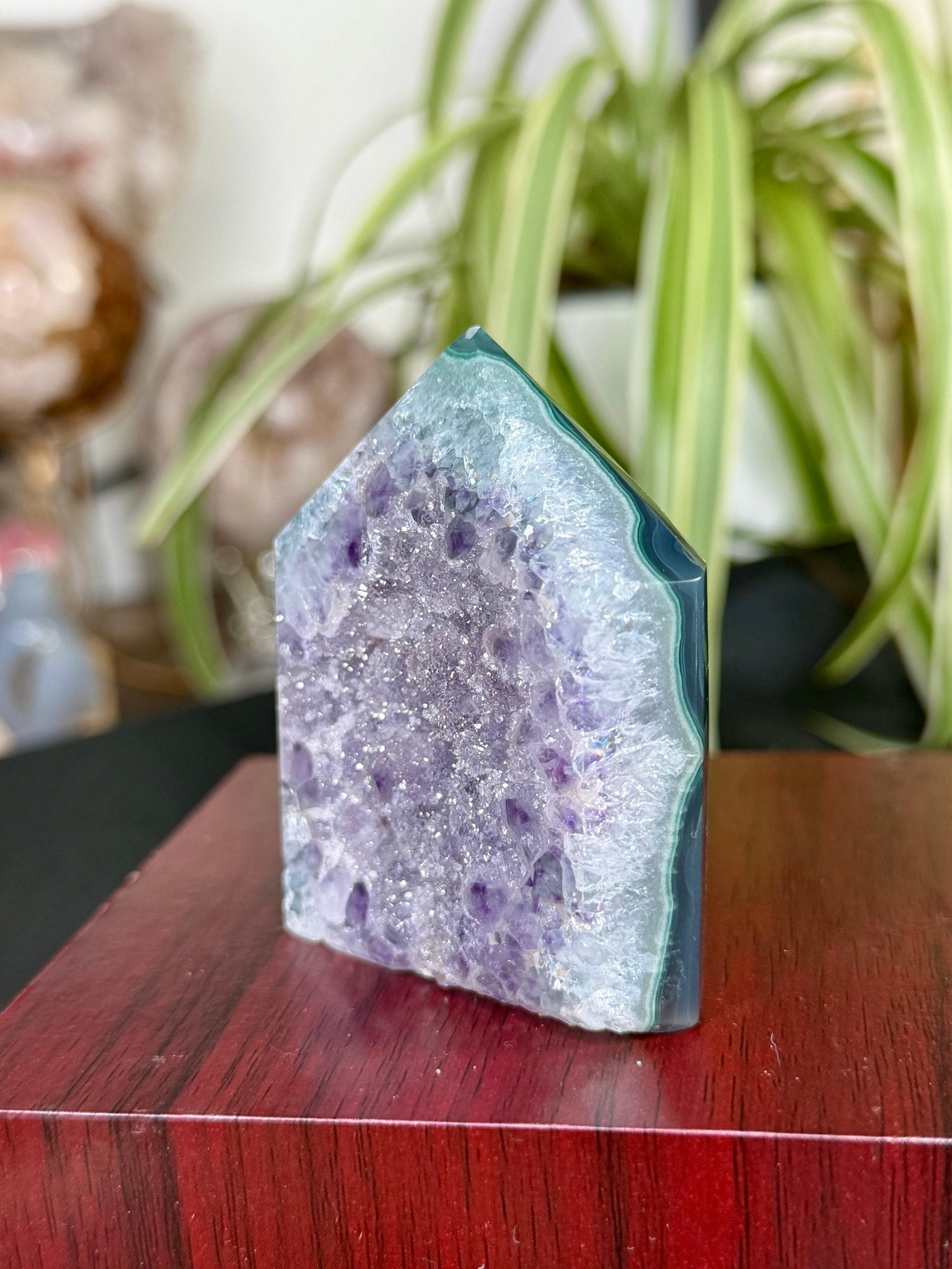 Mini Sugar Amethyst Tower | 114g - The Crystal Valley