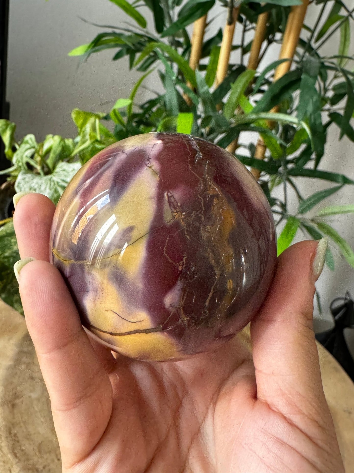 Mookaite Jasper Sphere | 410g - The Crystal Valley
